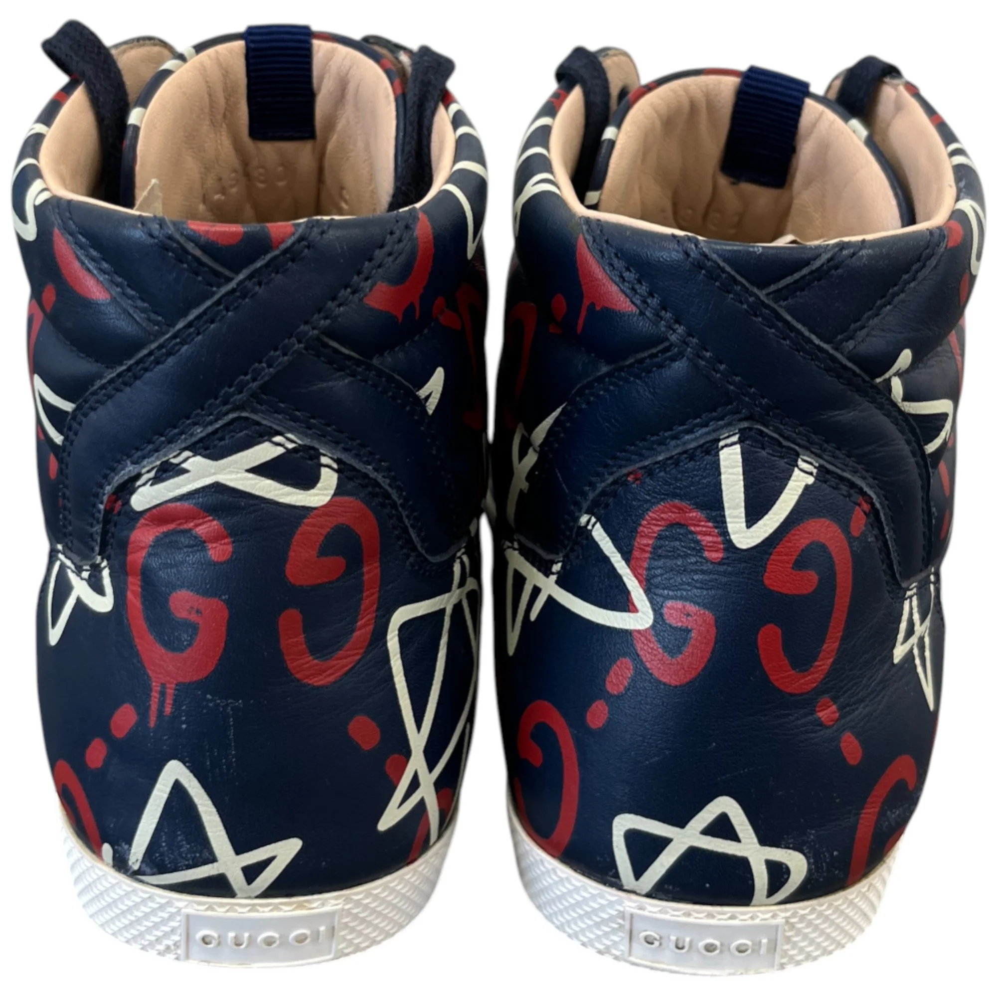 Men's Ghost Logo High Trainers Navy Size EU 40 / UK 6 - Image 7