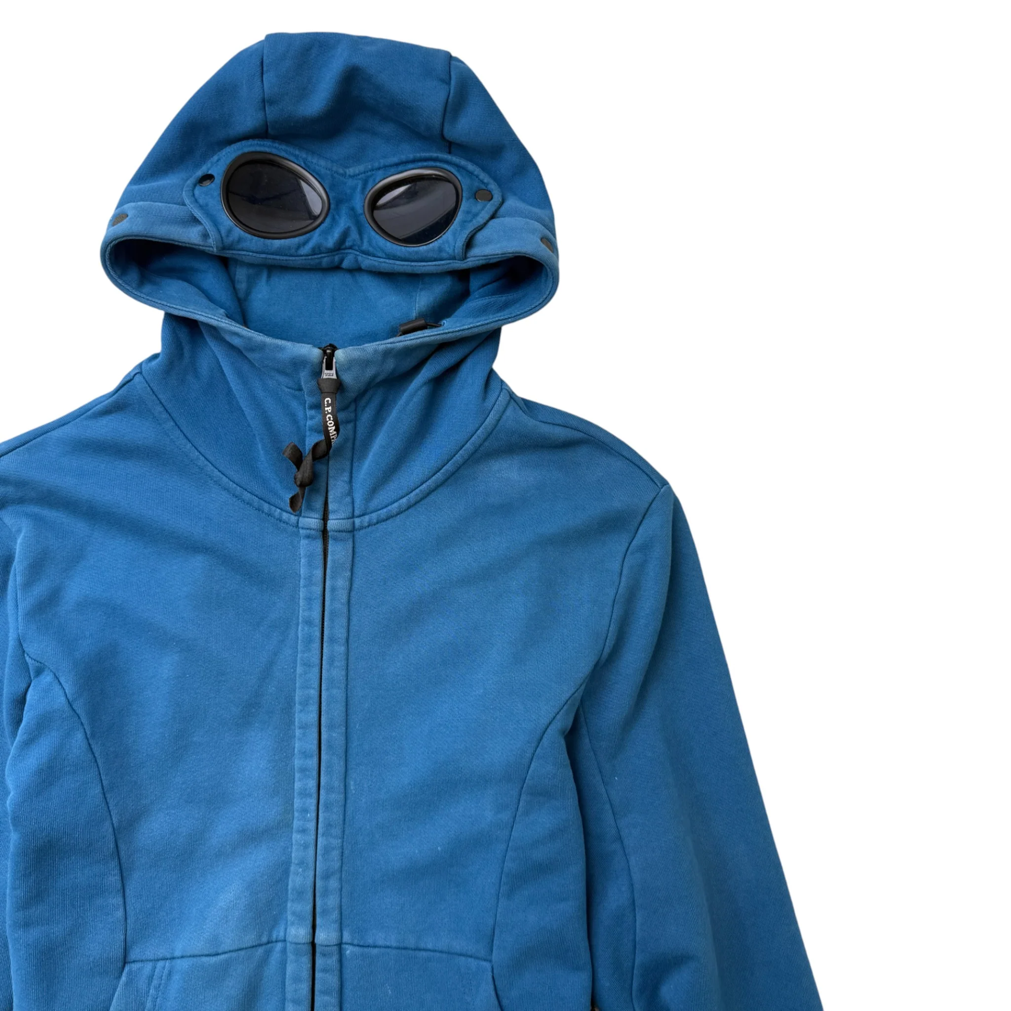 Men's Goggle Hoodie Blue Size S - Image 3
