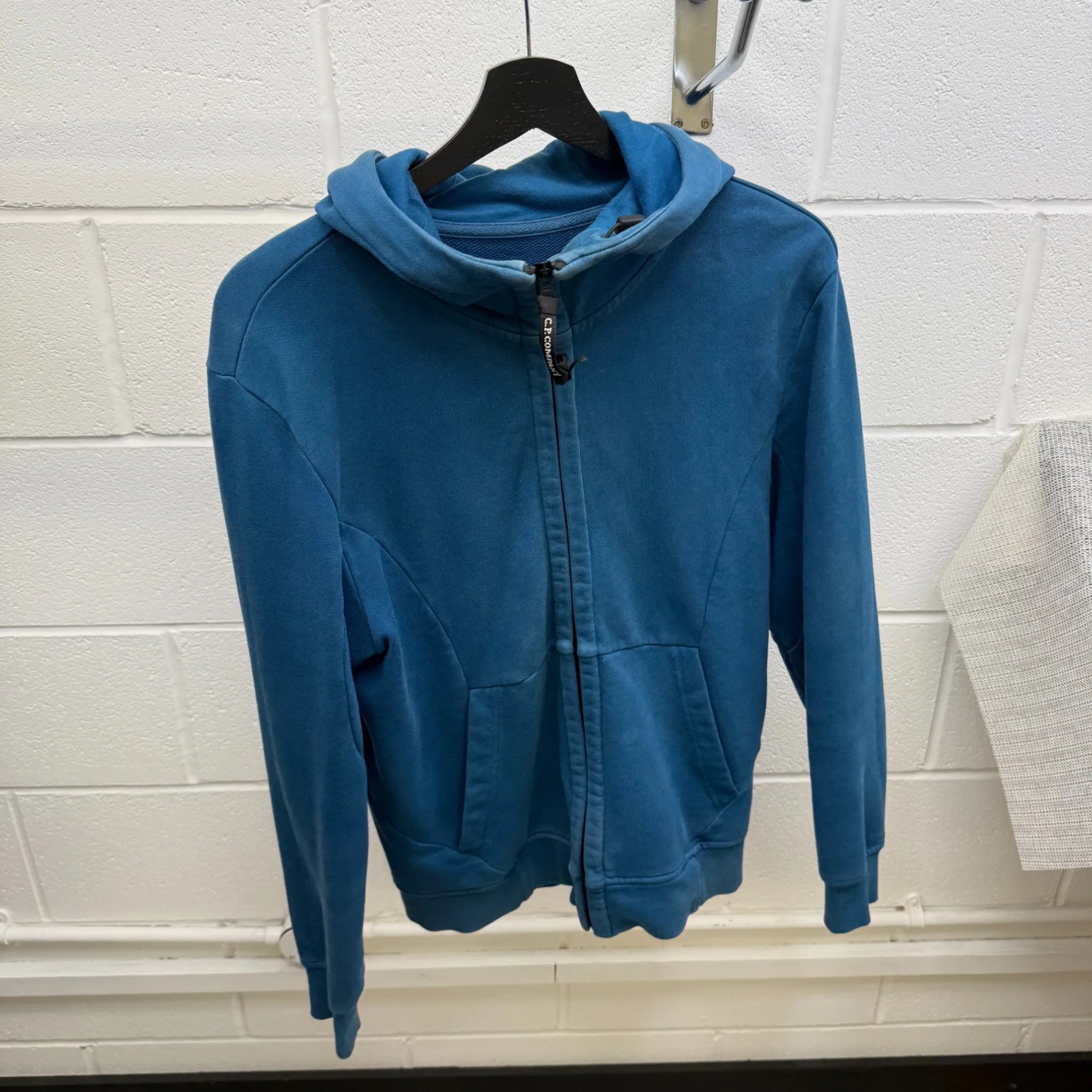 Men's Goggle Hoodie Blue Size S - Image 7