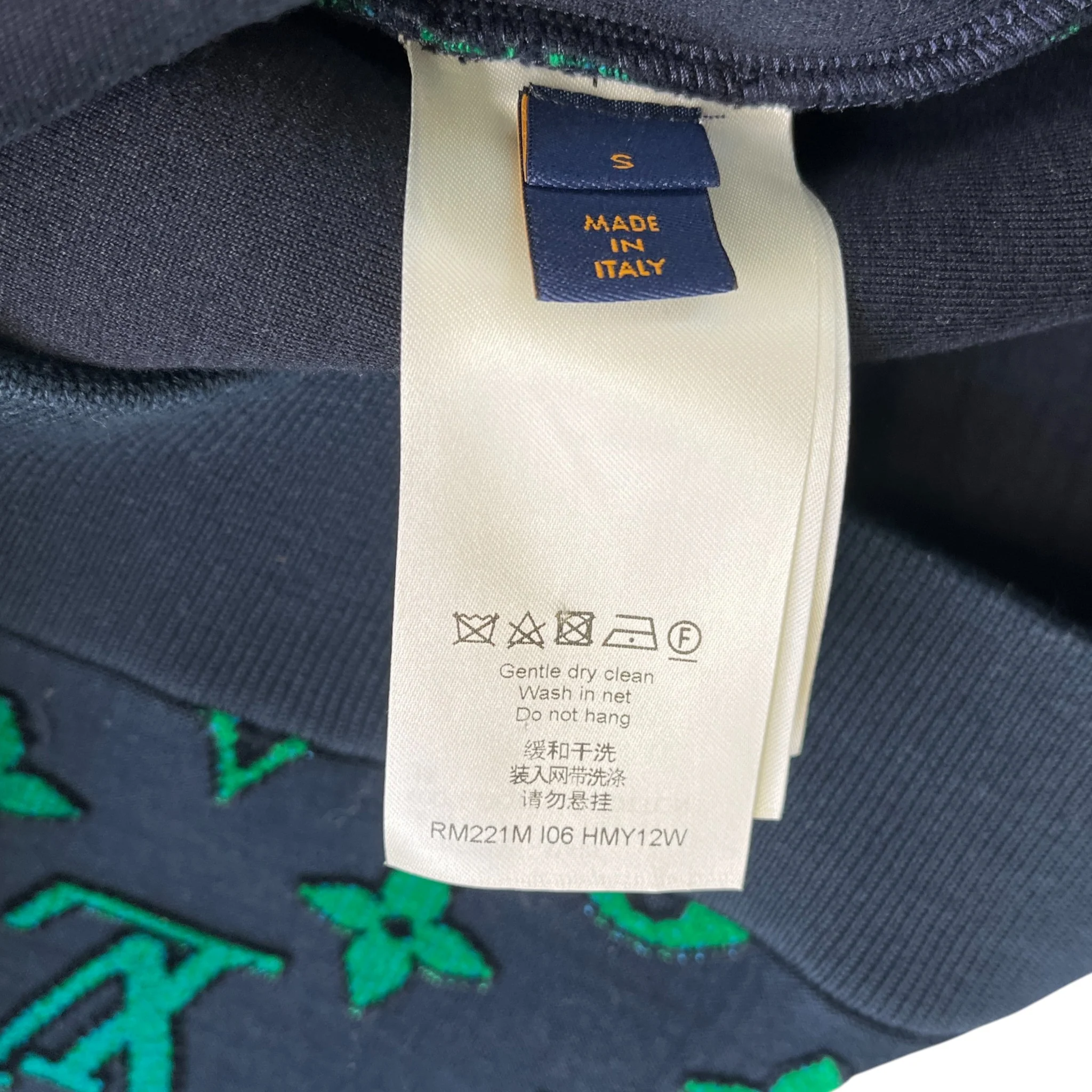 Men's Gradient Monogram Sweatshirt Black Size S - Image 6
