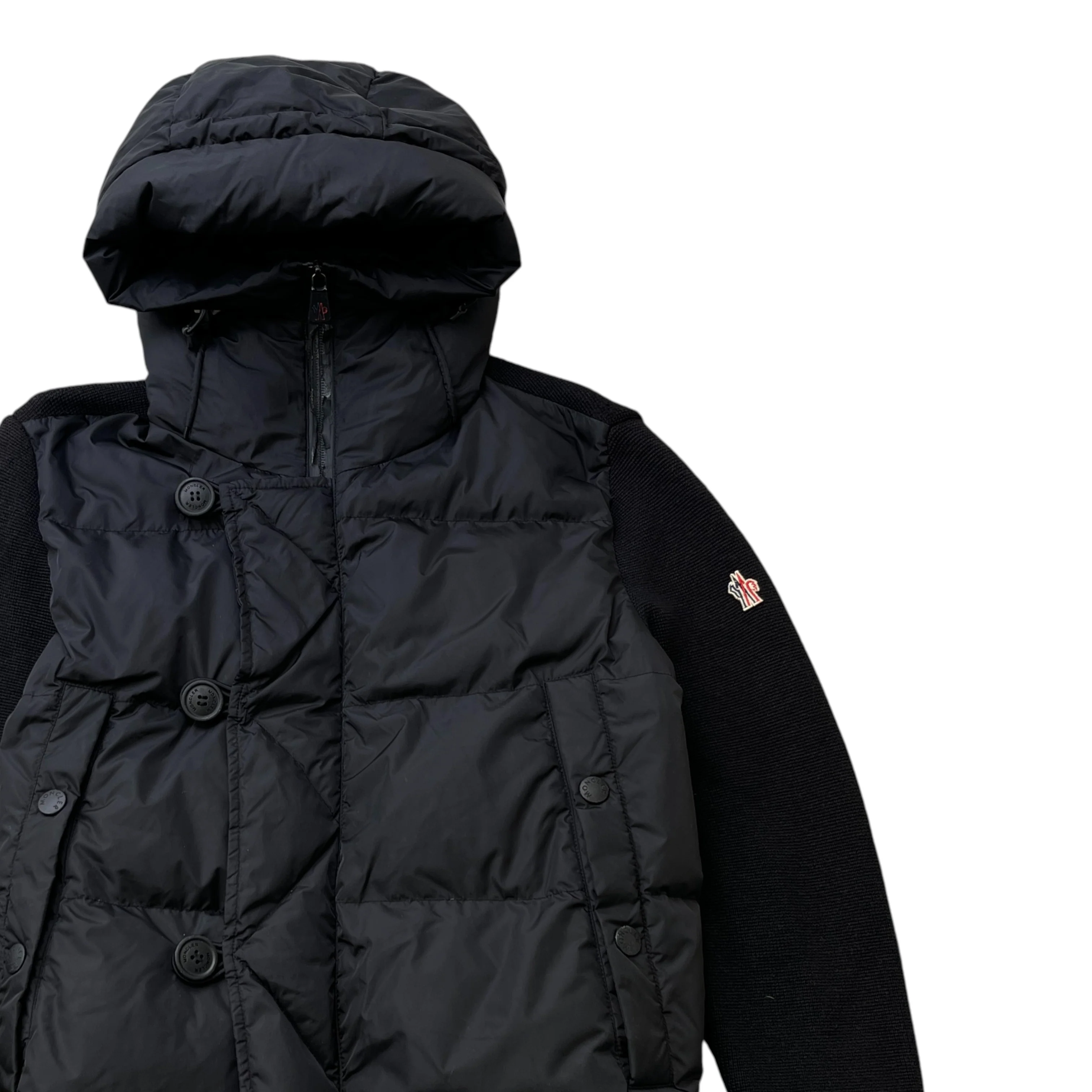 Men's Grenoble Maglione Tricot Jacket Black Size L - Image 3