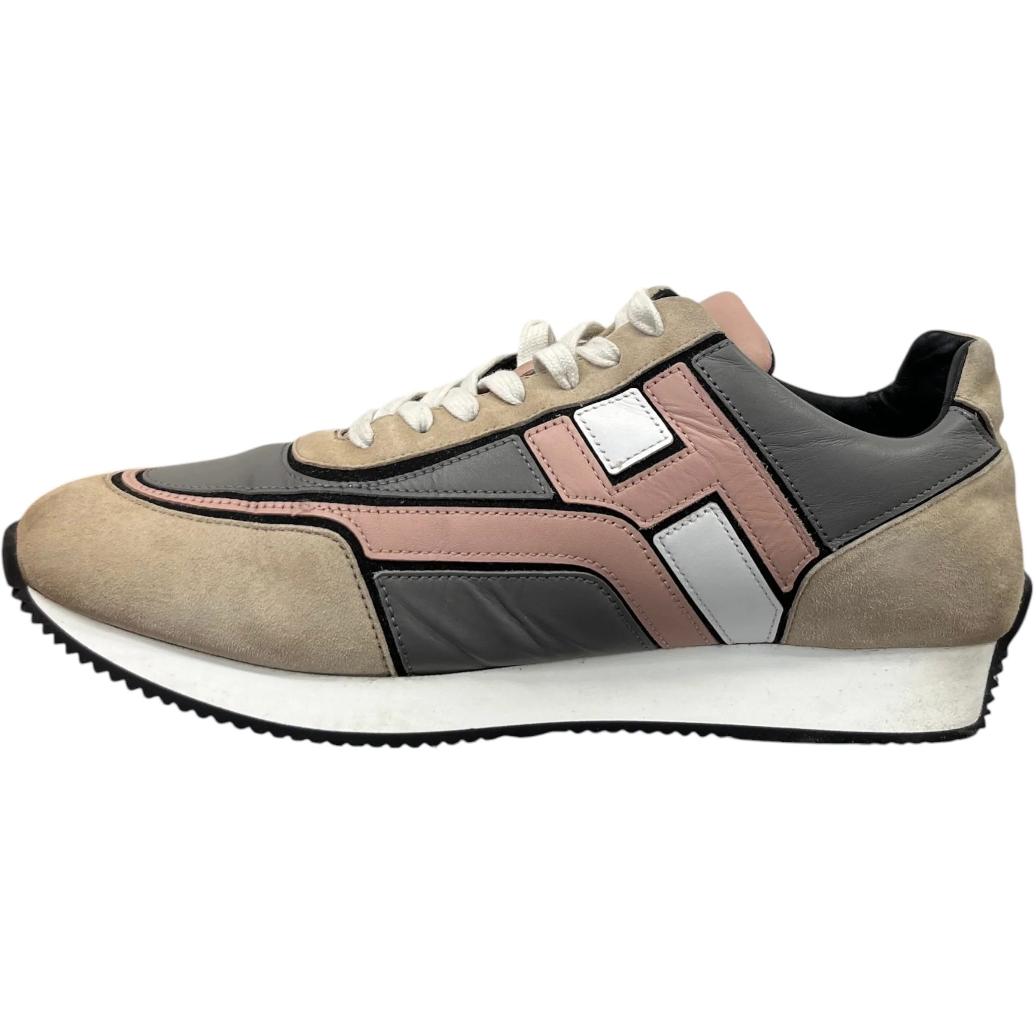 Men's Hogan Low Trainers Beige Size EU 41 / UK 7 - Image 2