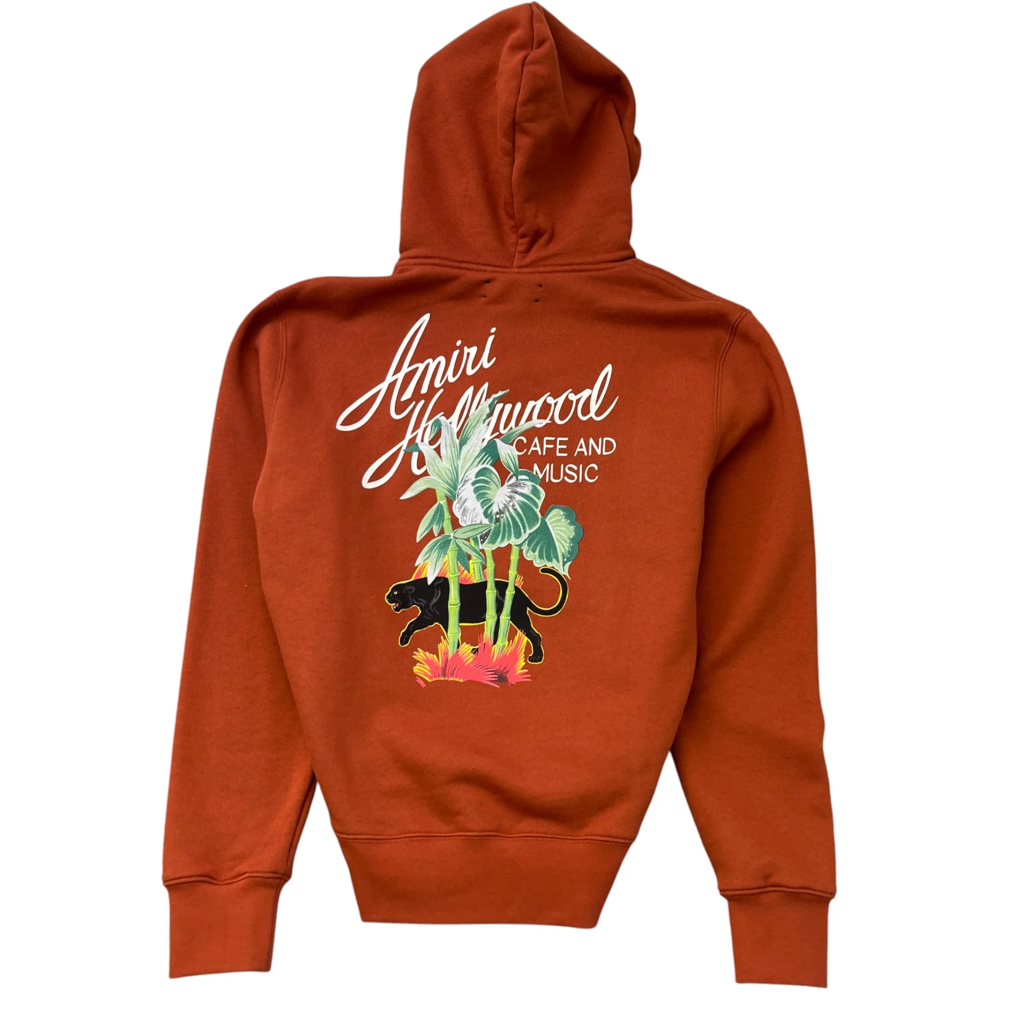 Men's Hollywood Hoodie Burnt Orange Size S - Image 2