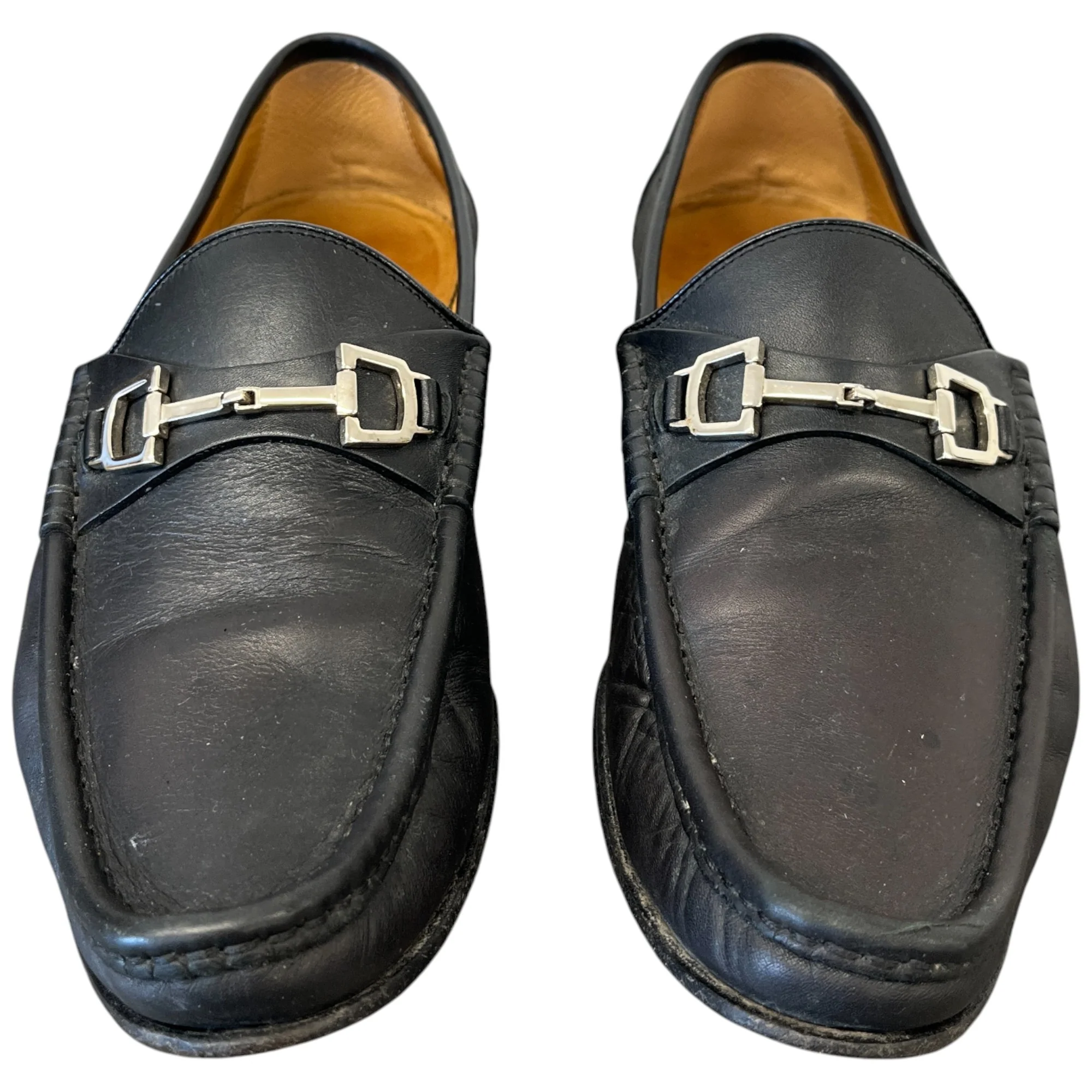 Men's Horsebit Leather Loafers Brown Size EU 41 / UK 7 - Image 6