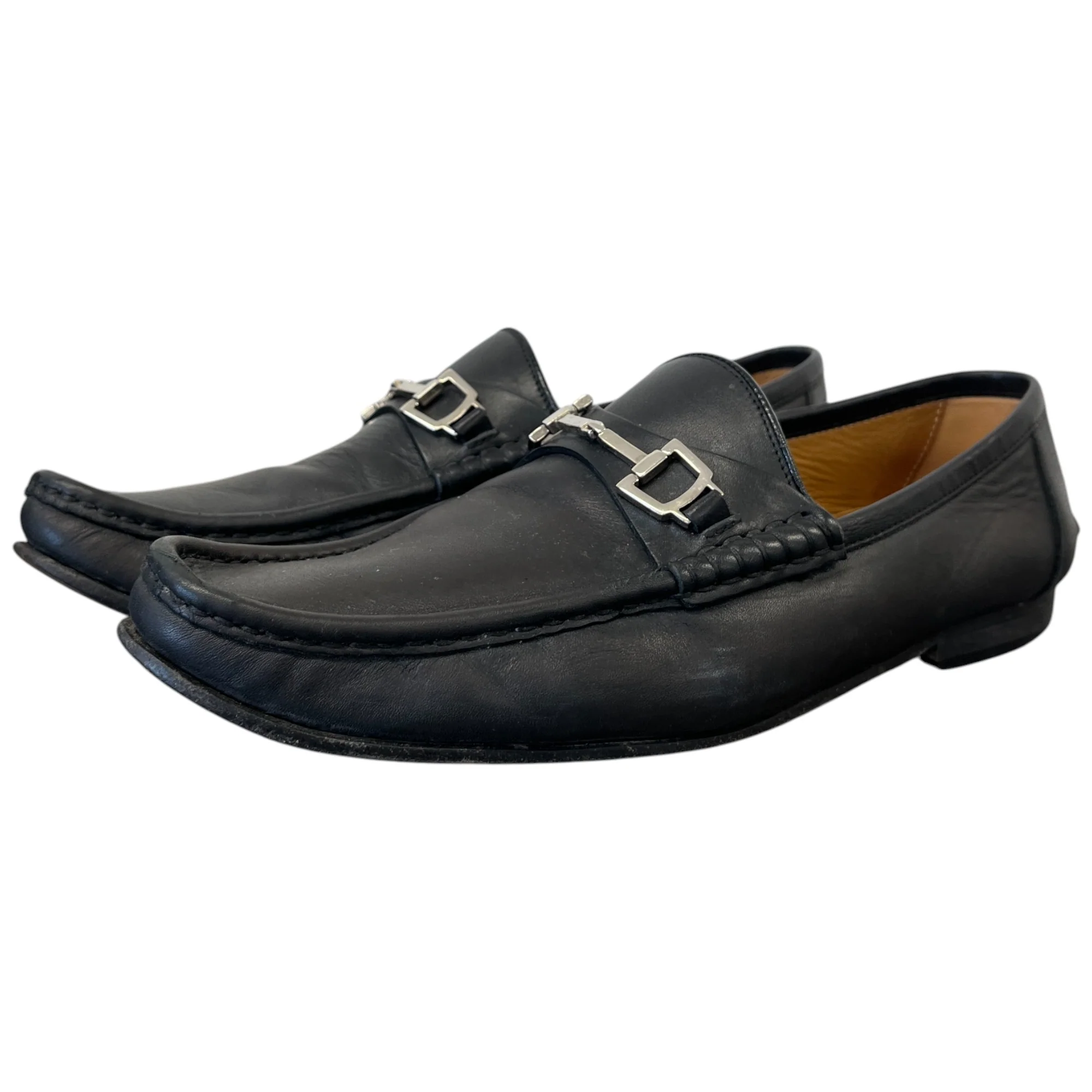 Men's Horsebit Leather Loafers Brown Size EU 41 / UK 7 - Image 8