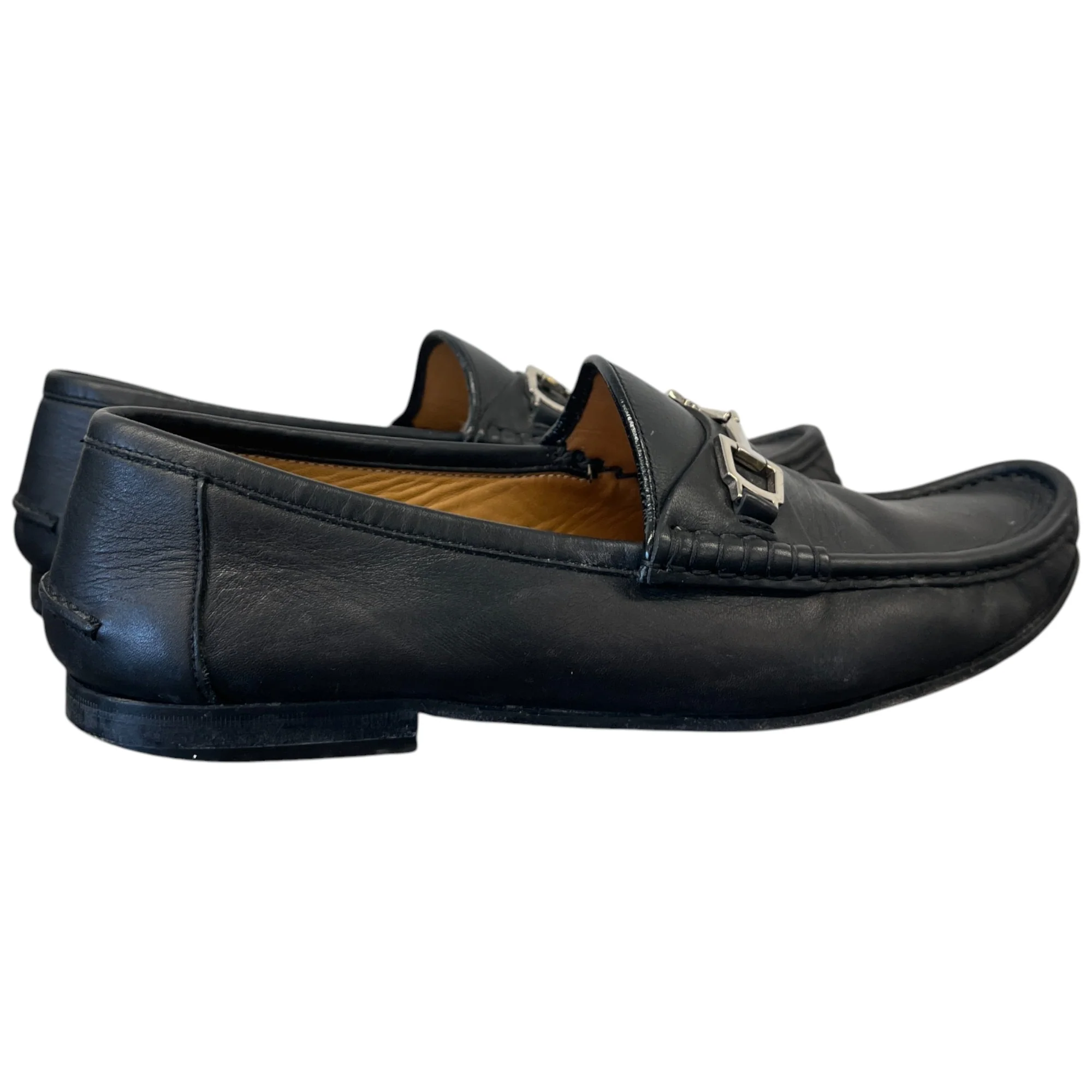 Men's Horsebit Leather Loafers Brown Size EU 41 / UK 7 - Image 9