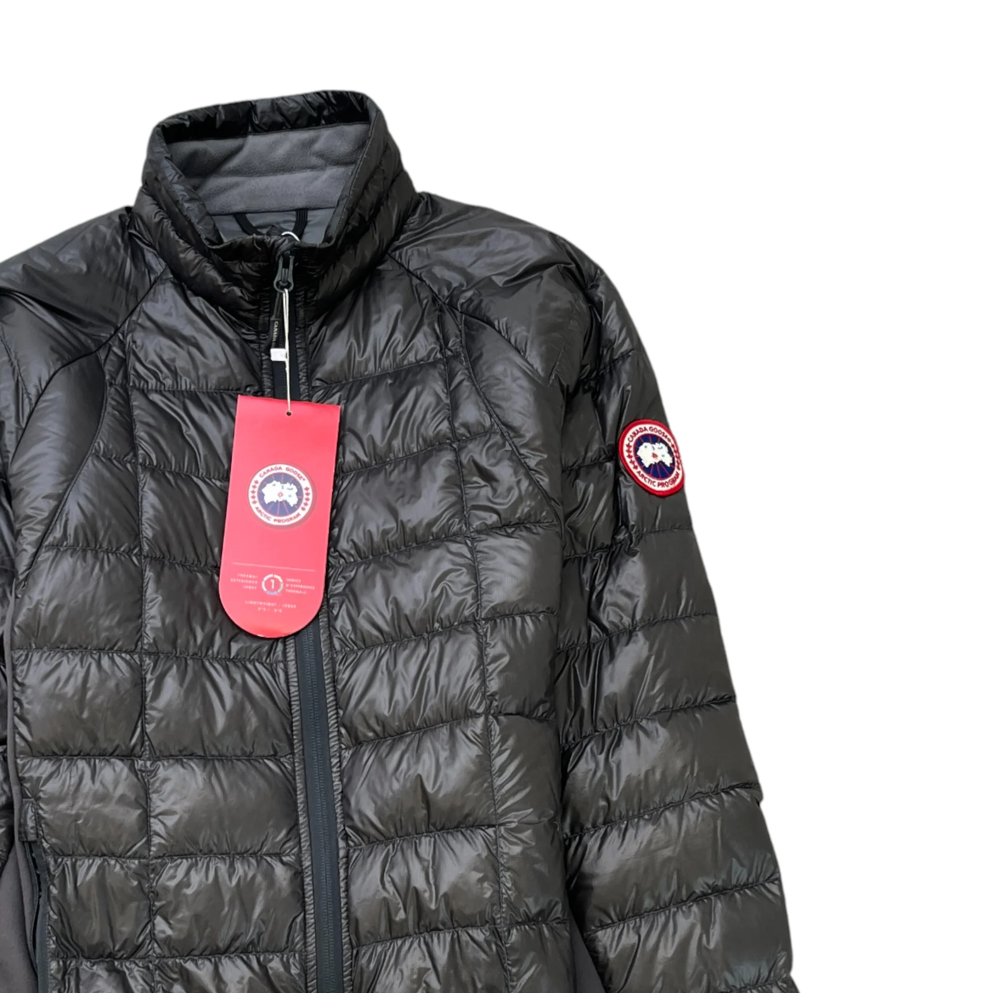 Men's Hybridge Down Jacket Grey Size M - Image 3