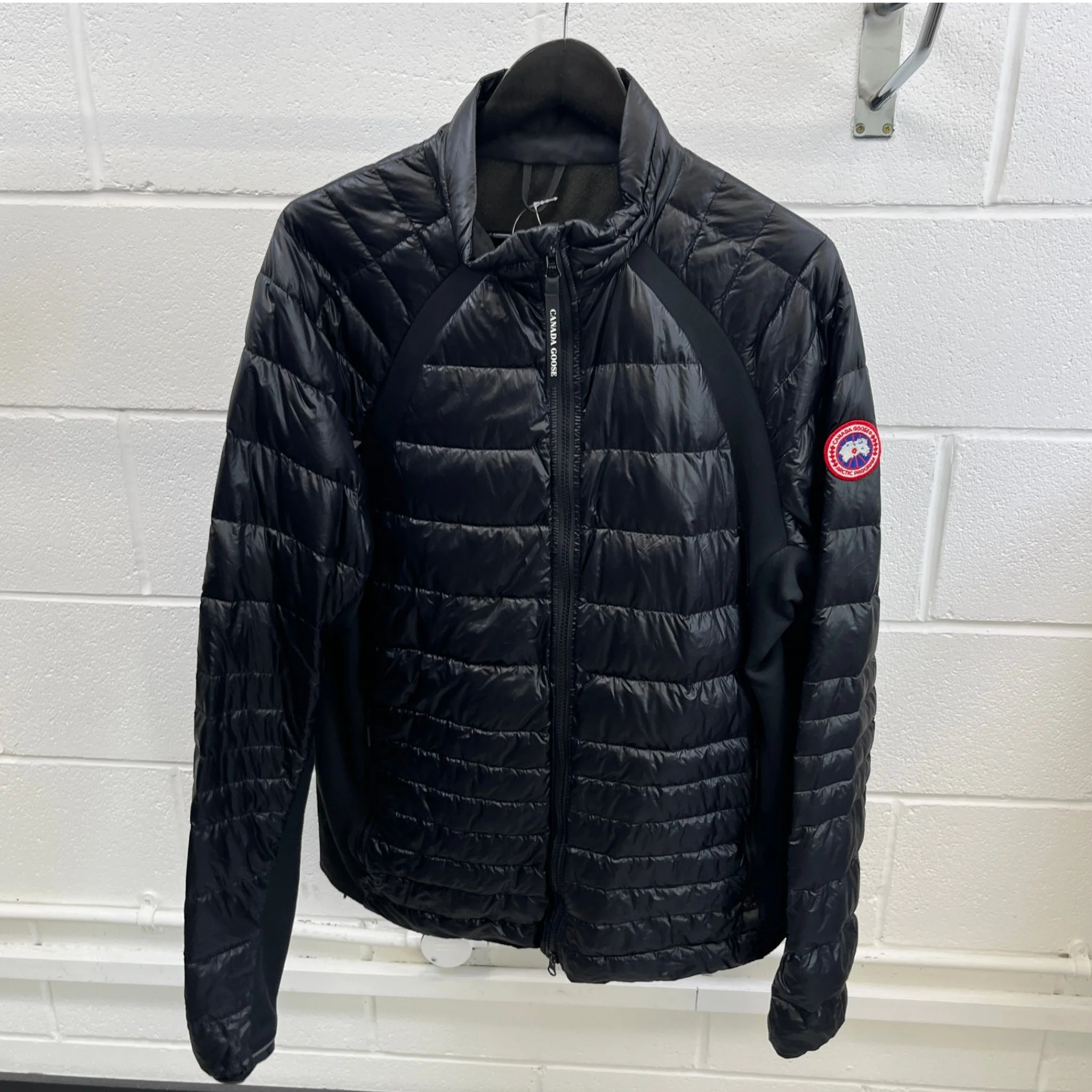 Men's Hybridge Lite Hoody Down Jacket Black Size XL - Image 8