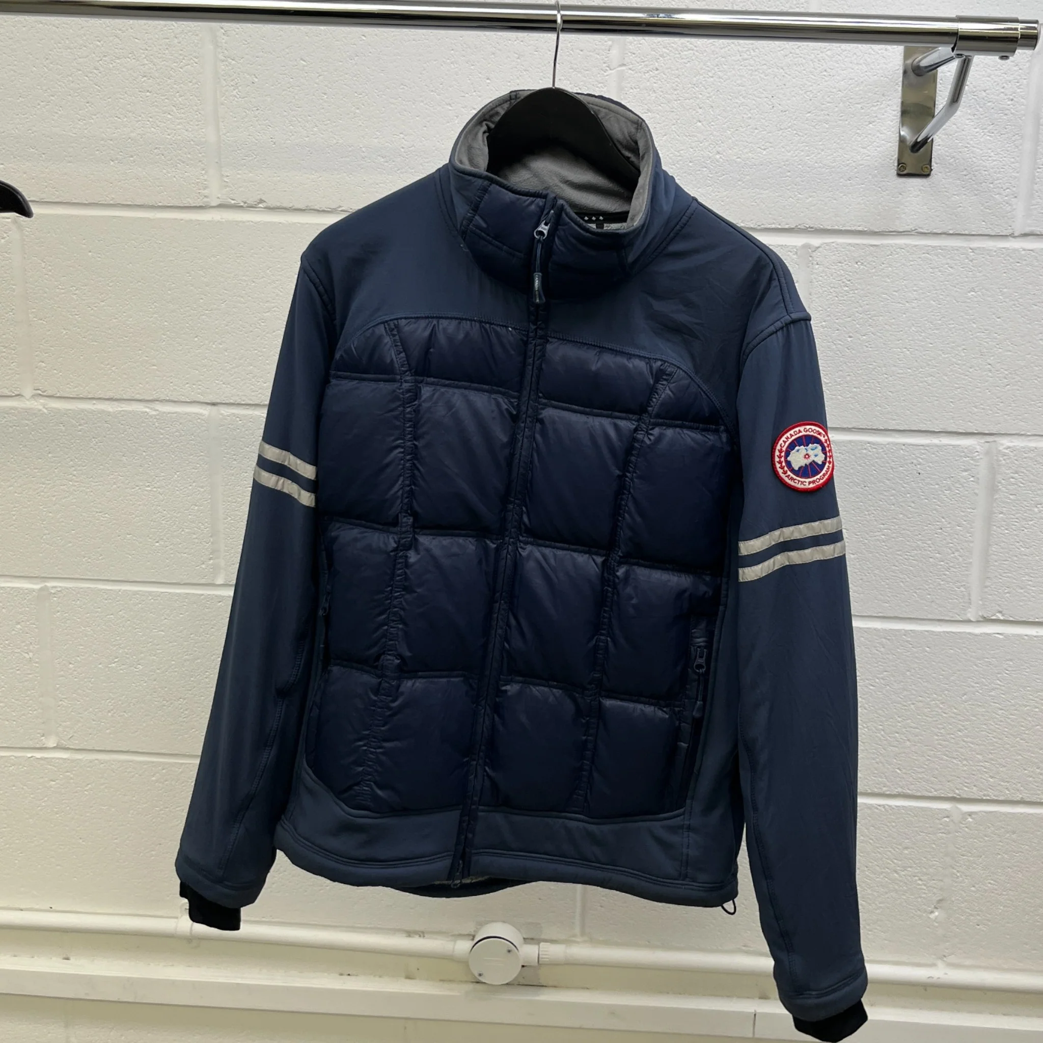Men's Hybridge Polartec Down Jacket Navy Size L - Image 7