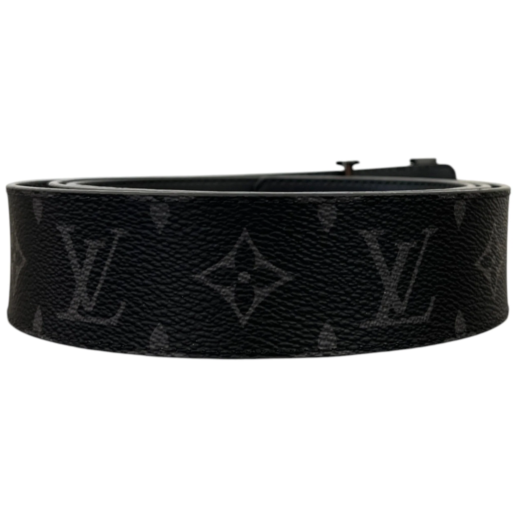 Men's Initials Monogram Eclipse Belt Black Size Waist 42" - Image 3