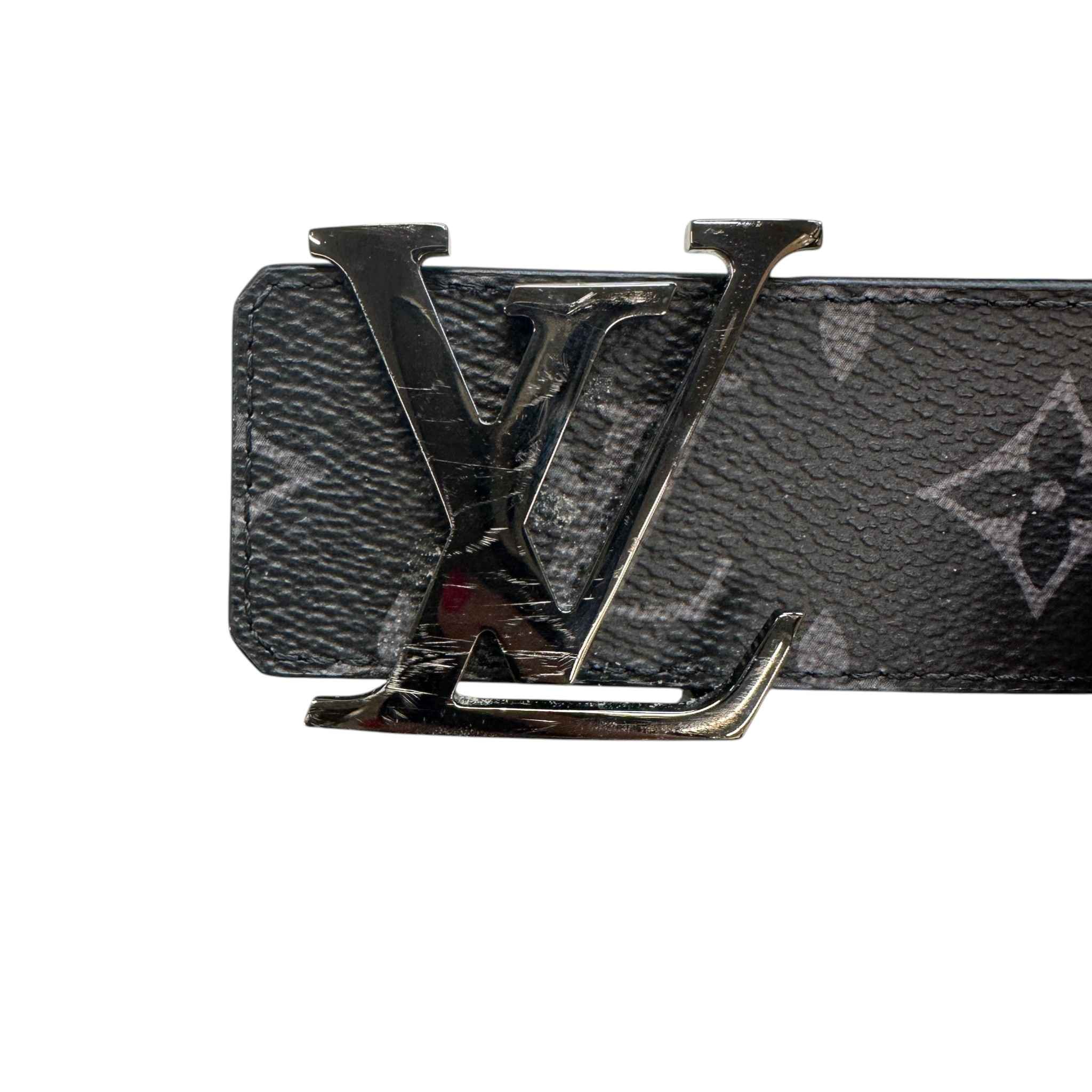Men's Initials Monogram Eclipse Belt Black Size Waist 42" - Image 6