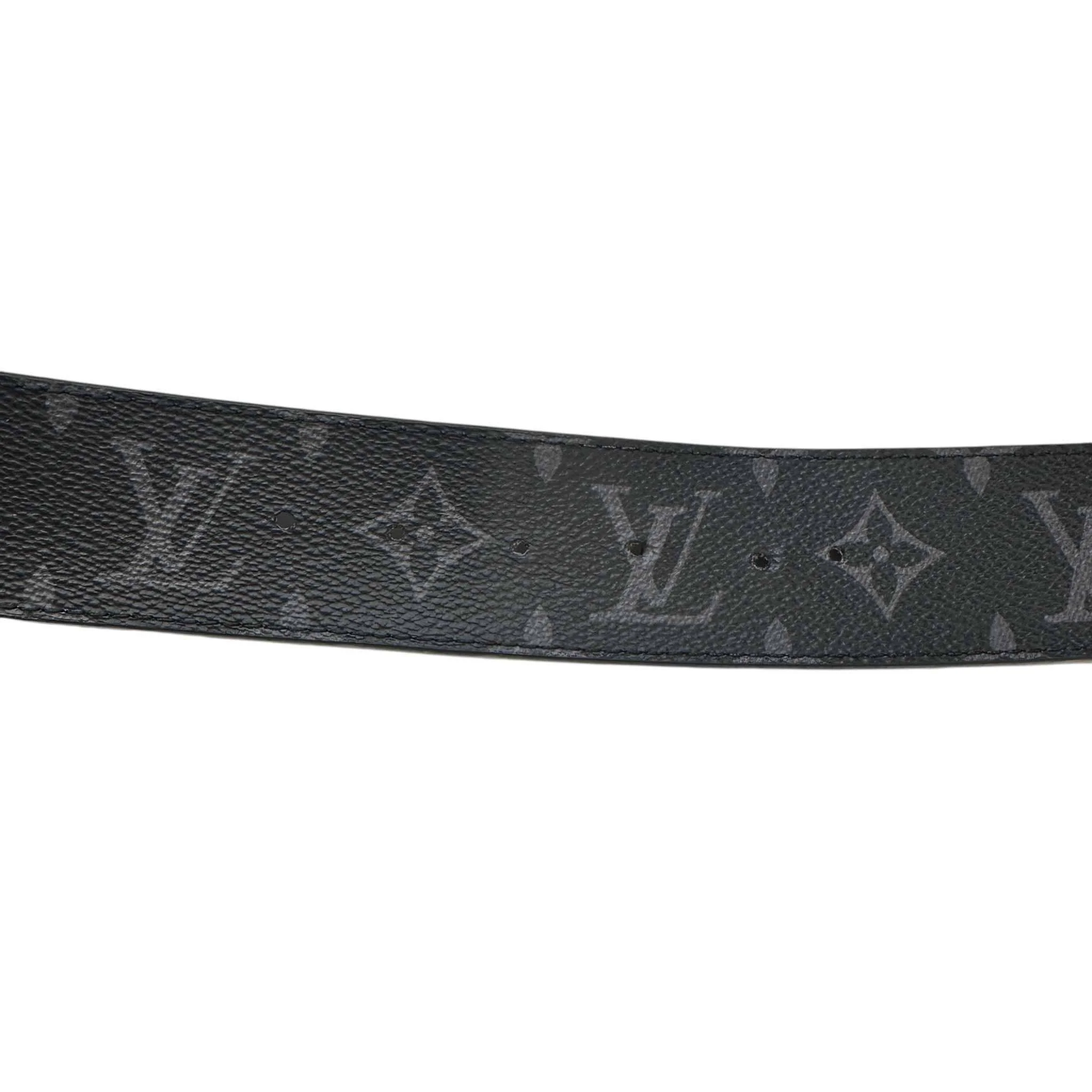 Men's Initials Monogram Eclipse Belt Black Size Waist 42" - Image 7