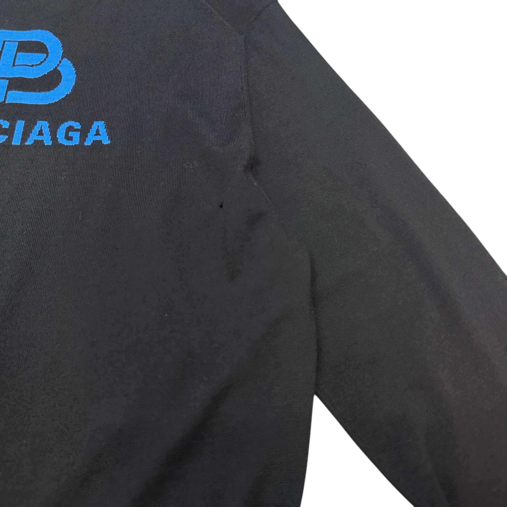 Men's Interlocked Logo Sweatshirt Black Size XL - Image 8