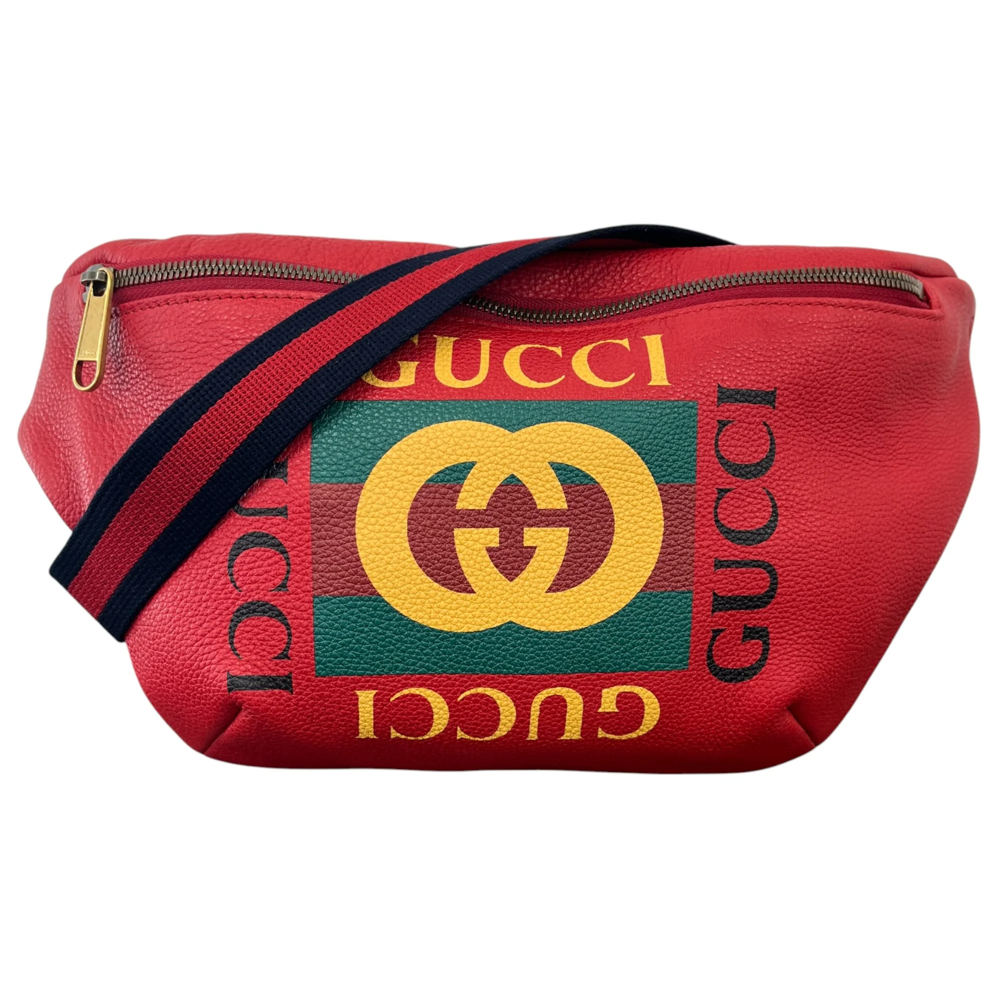 Men's Interlocking G Belt Bag Red