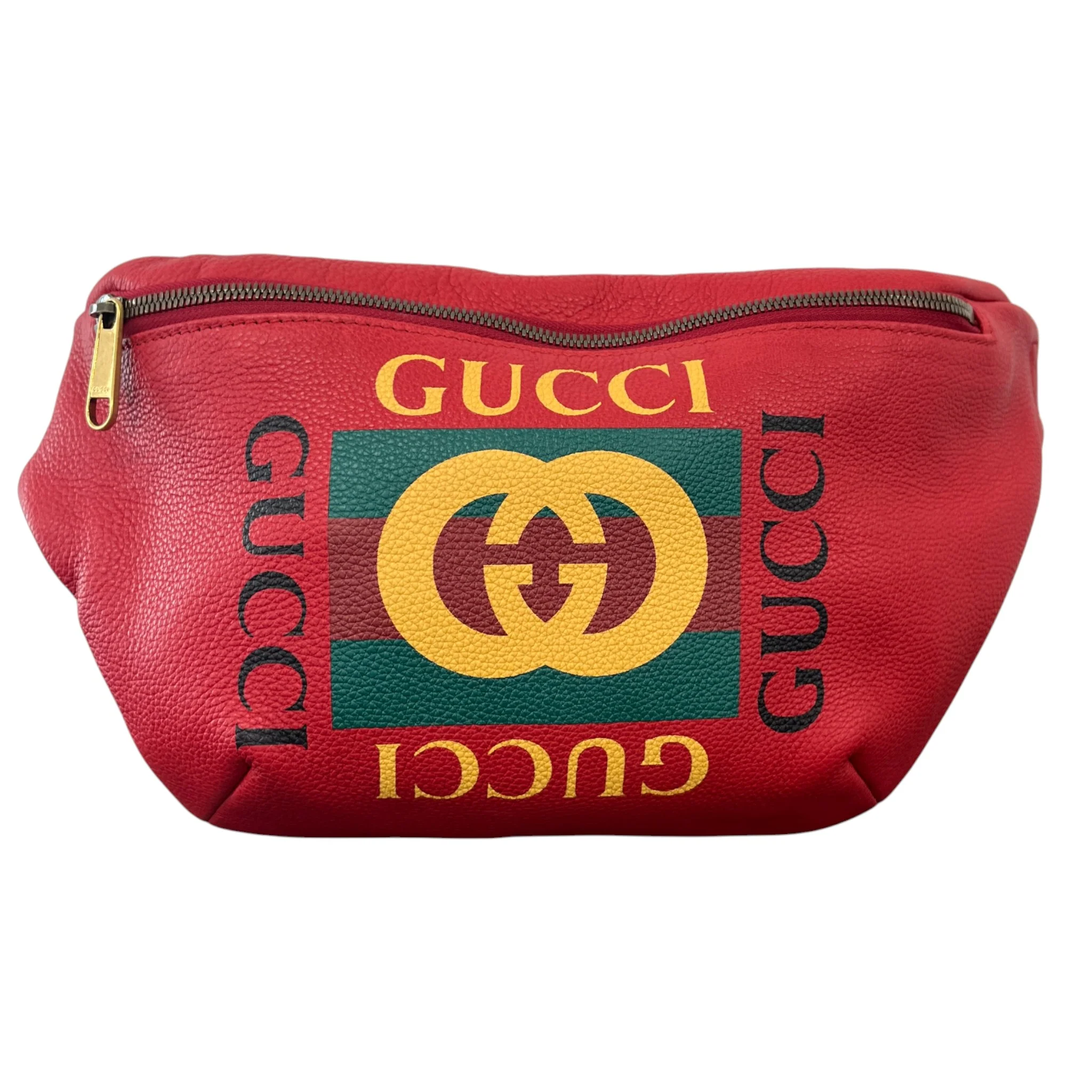Men's Interlocking G Belt Bag Red - Image 3