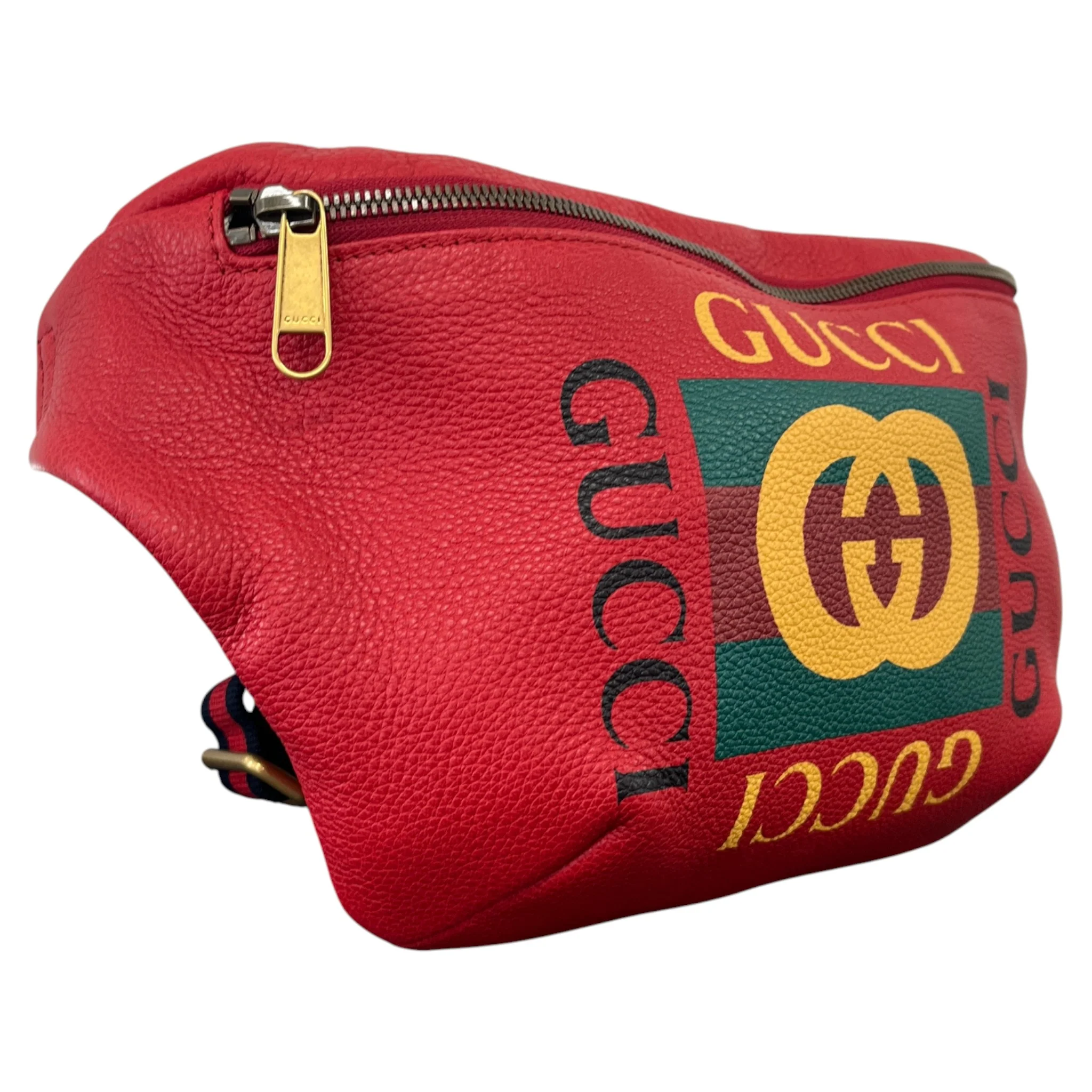 Men's Interlocking G Belt Bag Red - Image 4