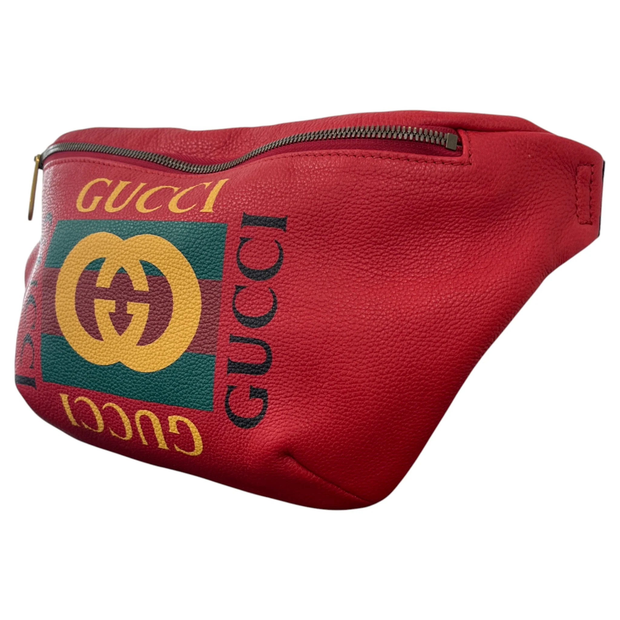 Men's Interlocking G Belt Bag Red - Image 6