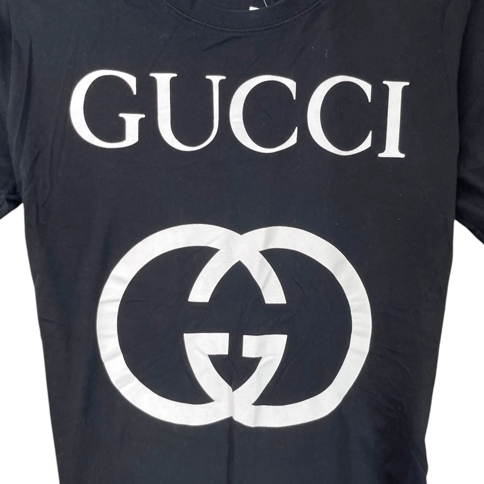 Men's Interlocking G T-Shirt Black Size XS - Image 5