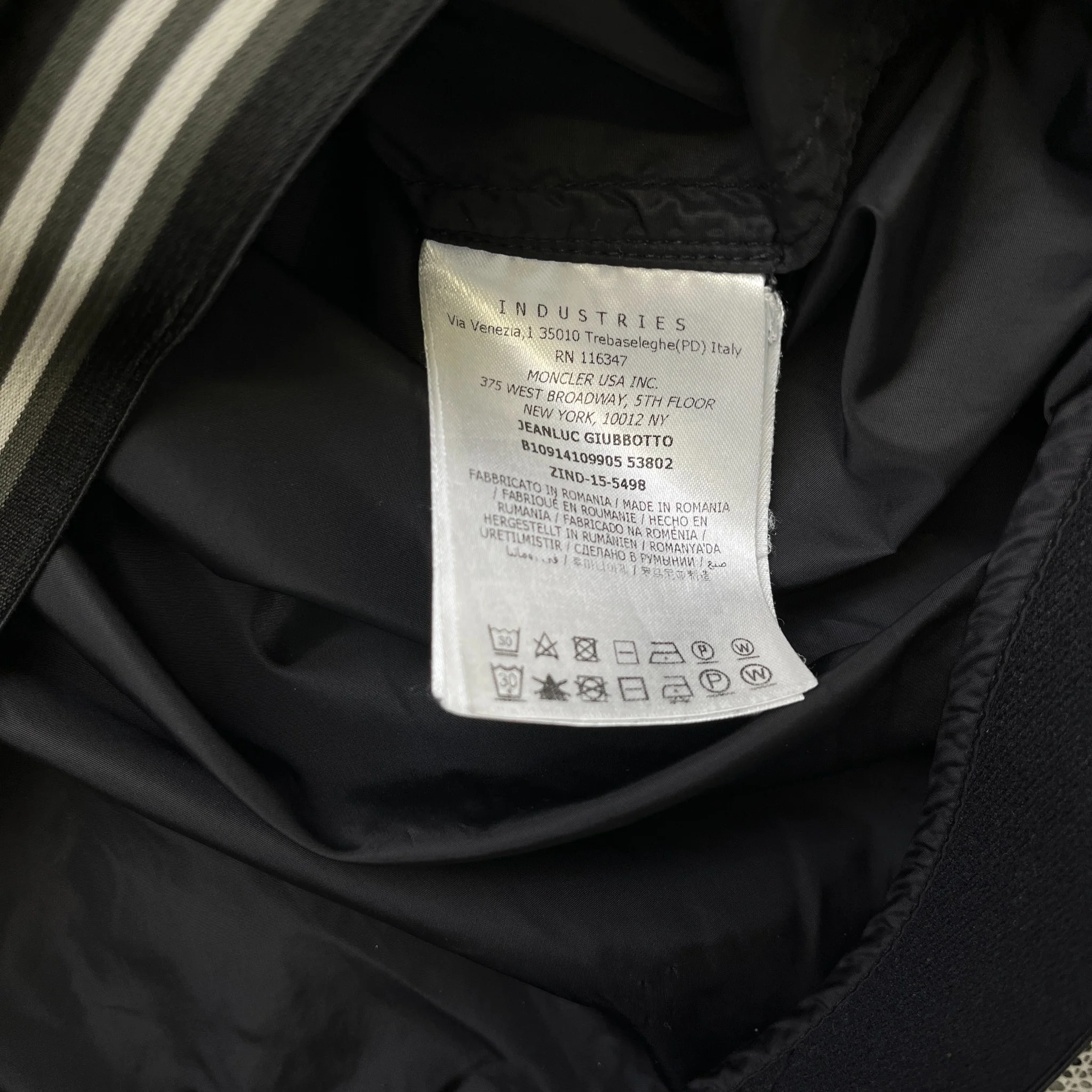 Men's Jeanluc Windbreaker Black Size 4 / XL - Image 7