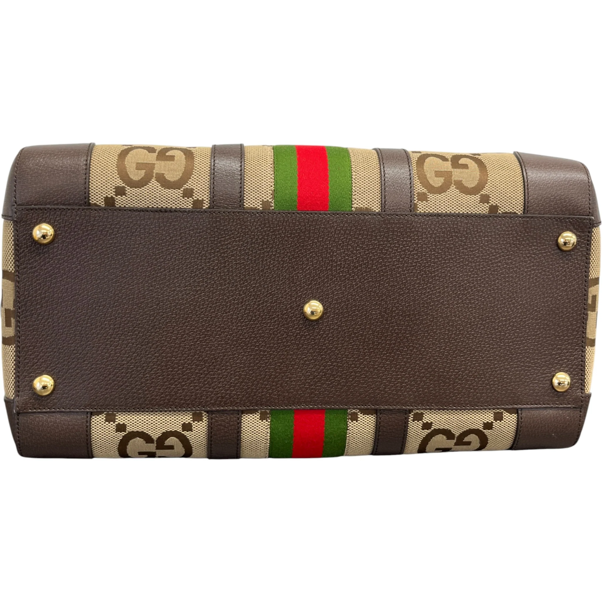 Men's Jumbo Gg Duffle Bag Brown - Image 11
