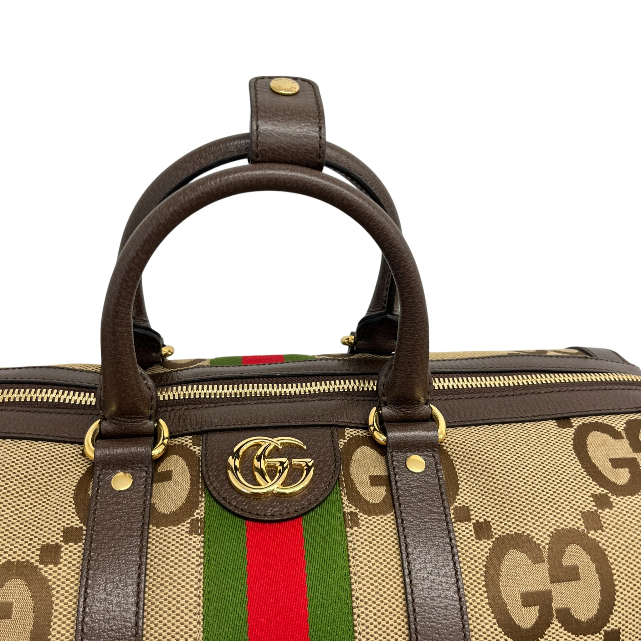 Men's Jumbo Gg Duffle Bag Brown - Image 12