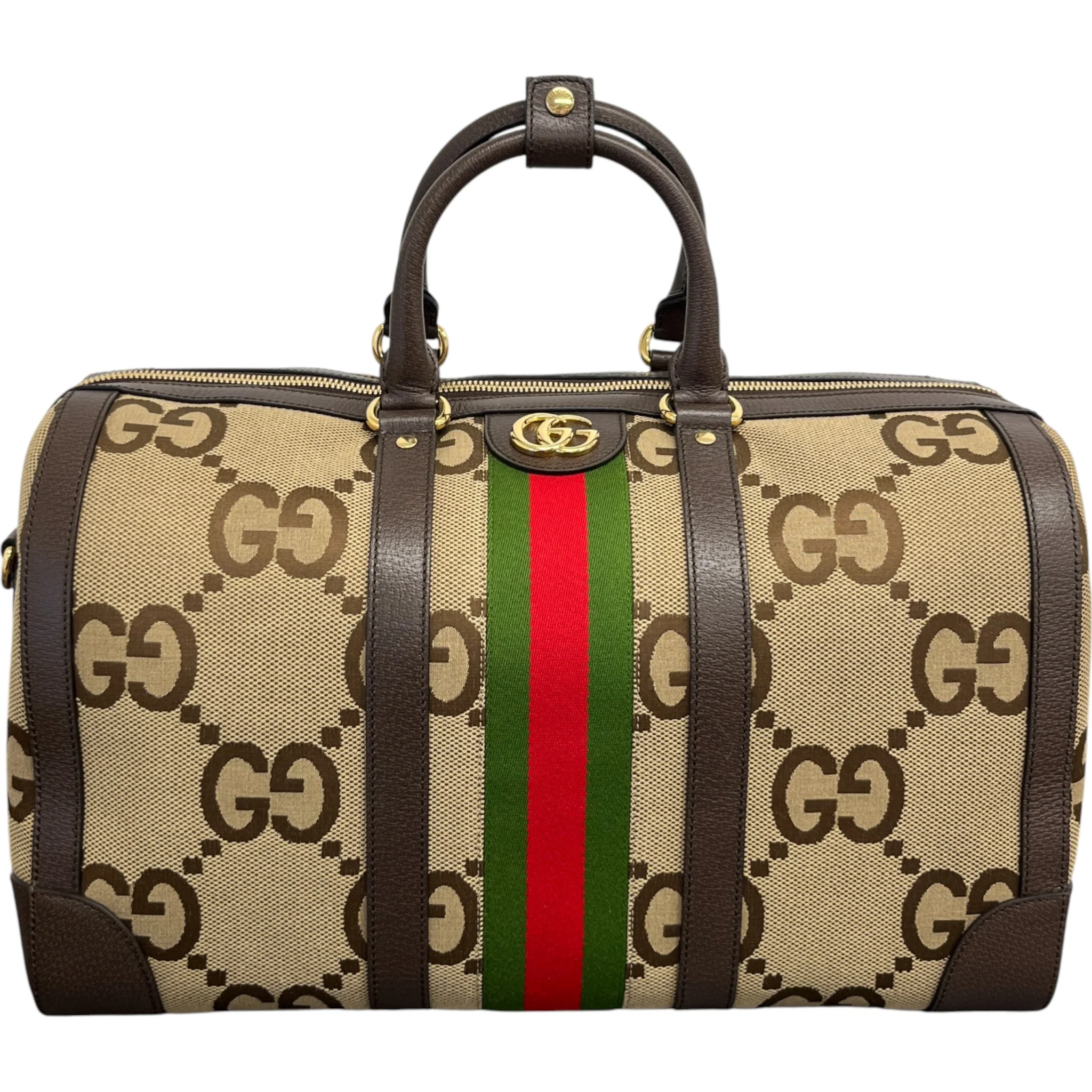 Men's Jumbo Gg Duffle Bag Brown - Image 3