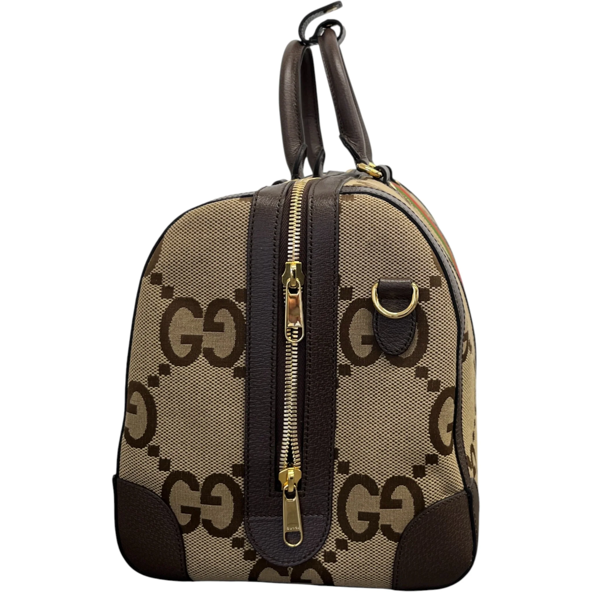 Men's Jumbo Gg Duffle Bag Brown - Image 8