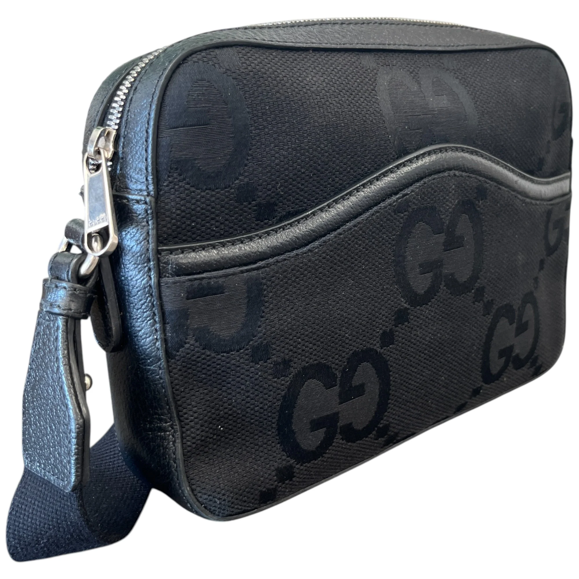 Men's Jumbo Gg Messenger Bag Black - Image 3