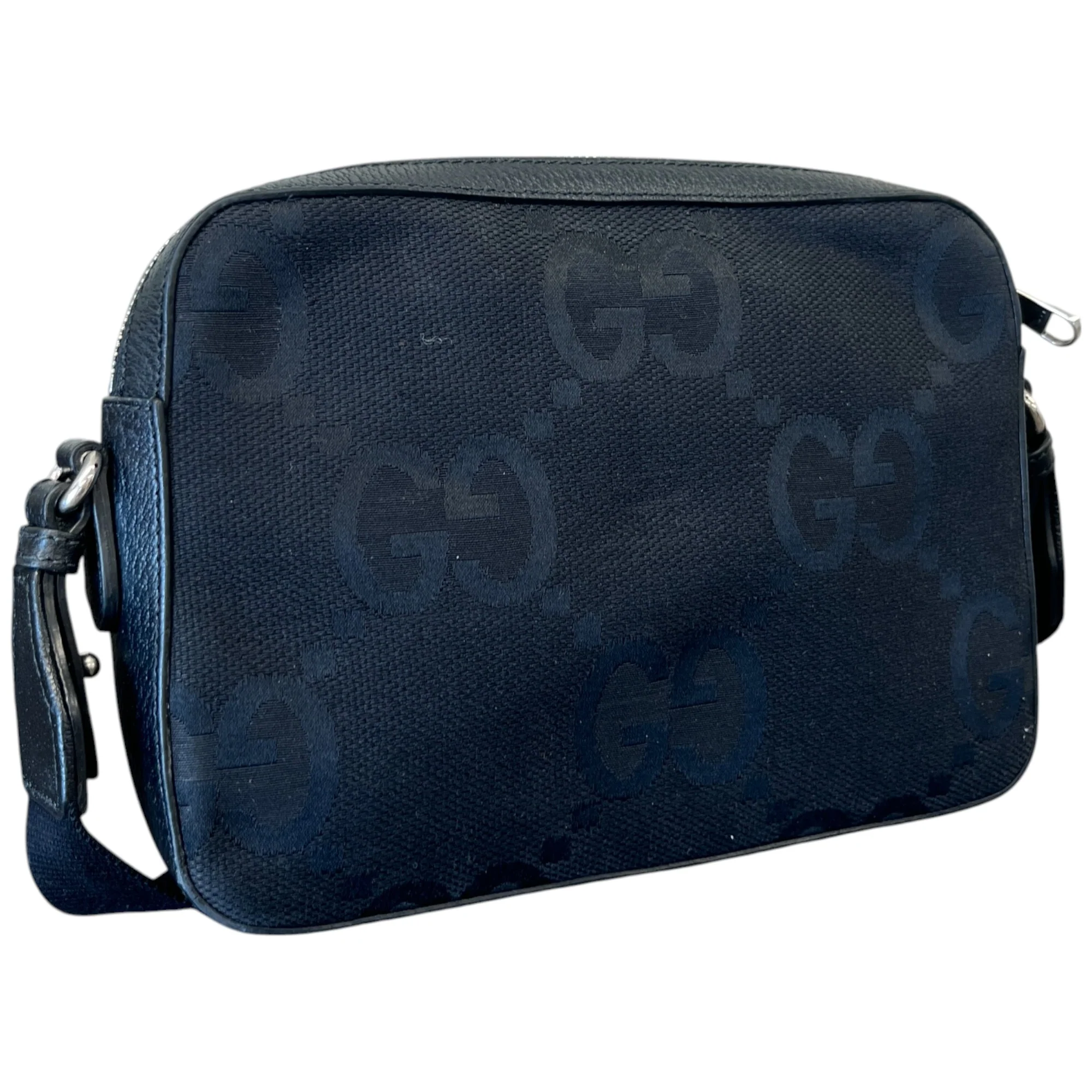 Men's Jumbo Gg Messenger Bag Black - Image 7