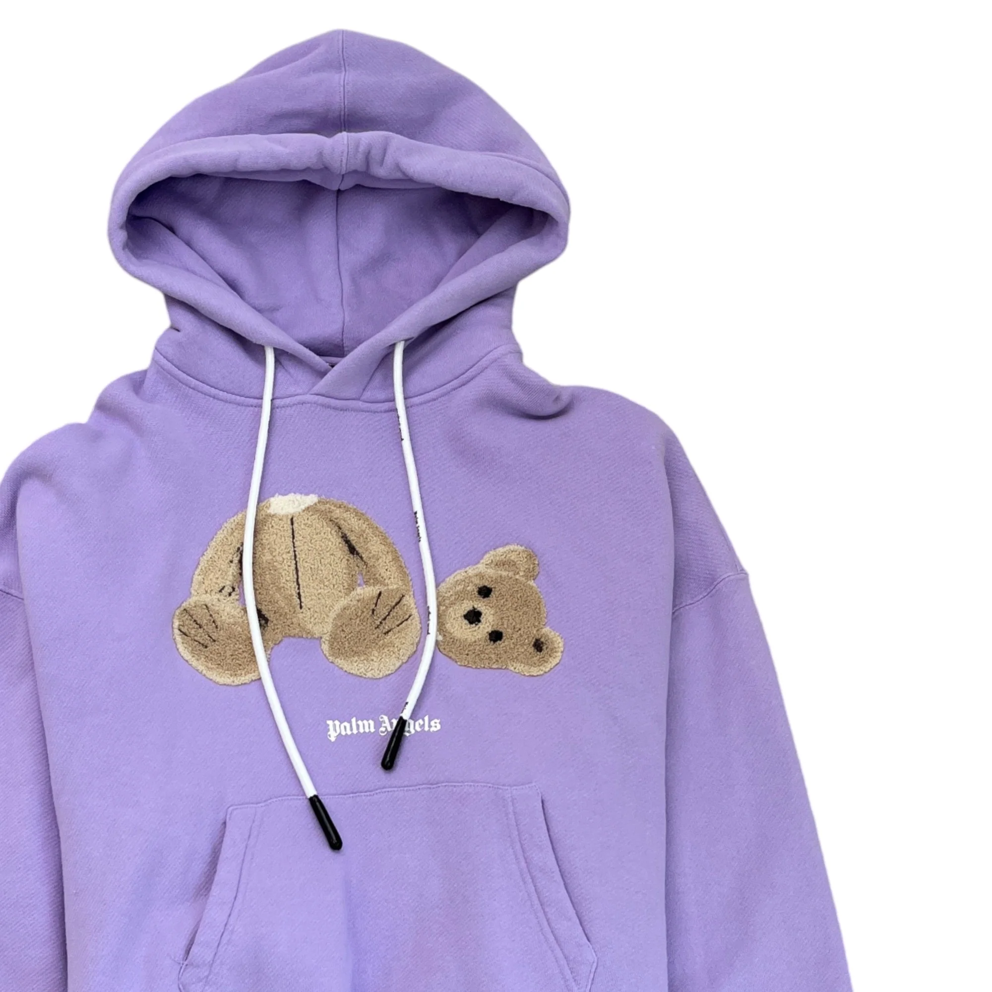 Men's Kill The Bear Hoodie Purple Size XS - Image 3
