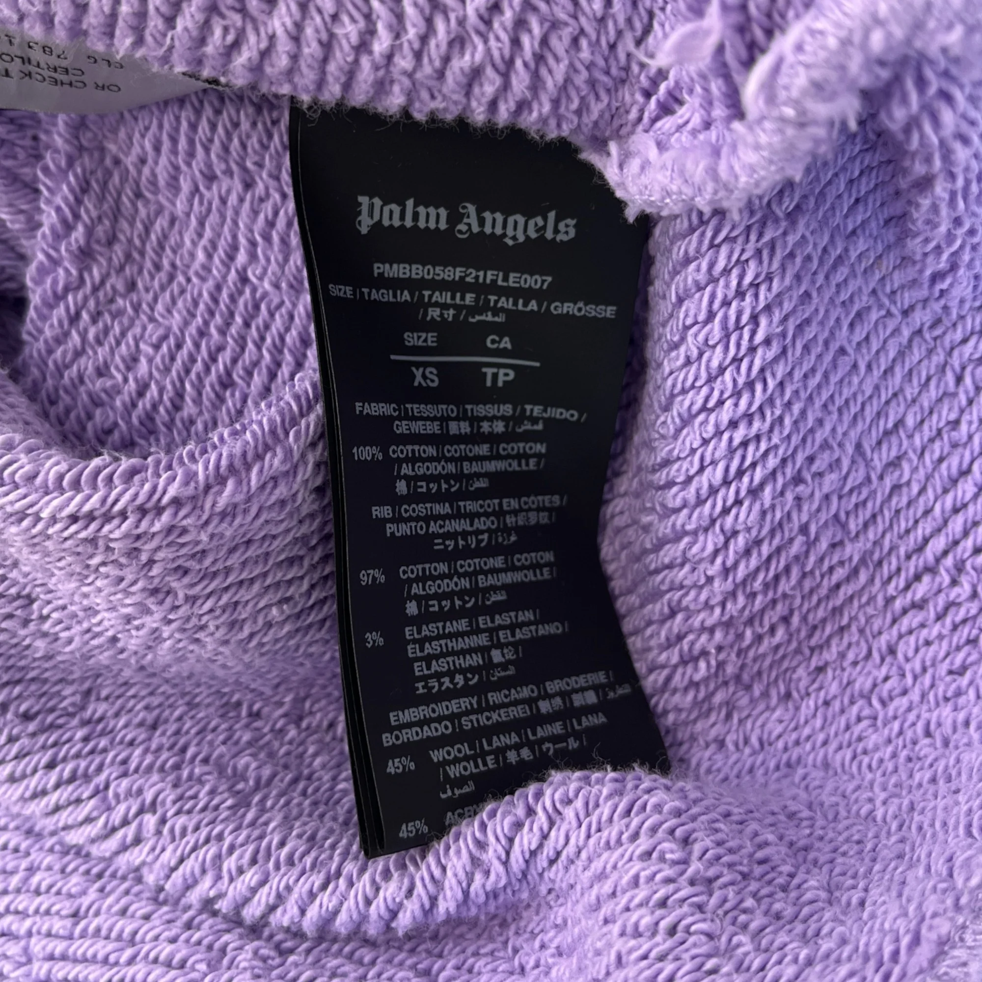 Men's Kill The Bear Hoodie Purple Size XS - Image 6