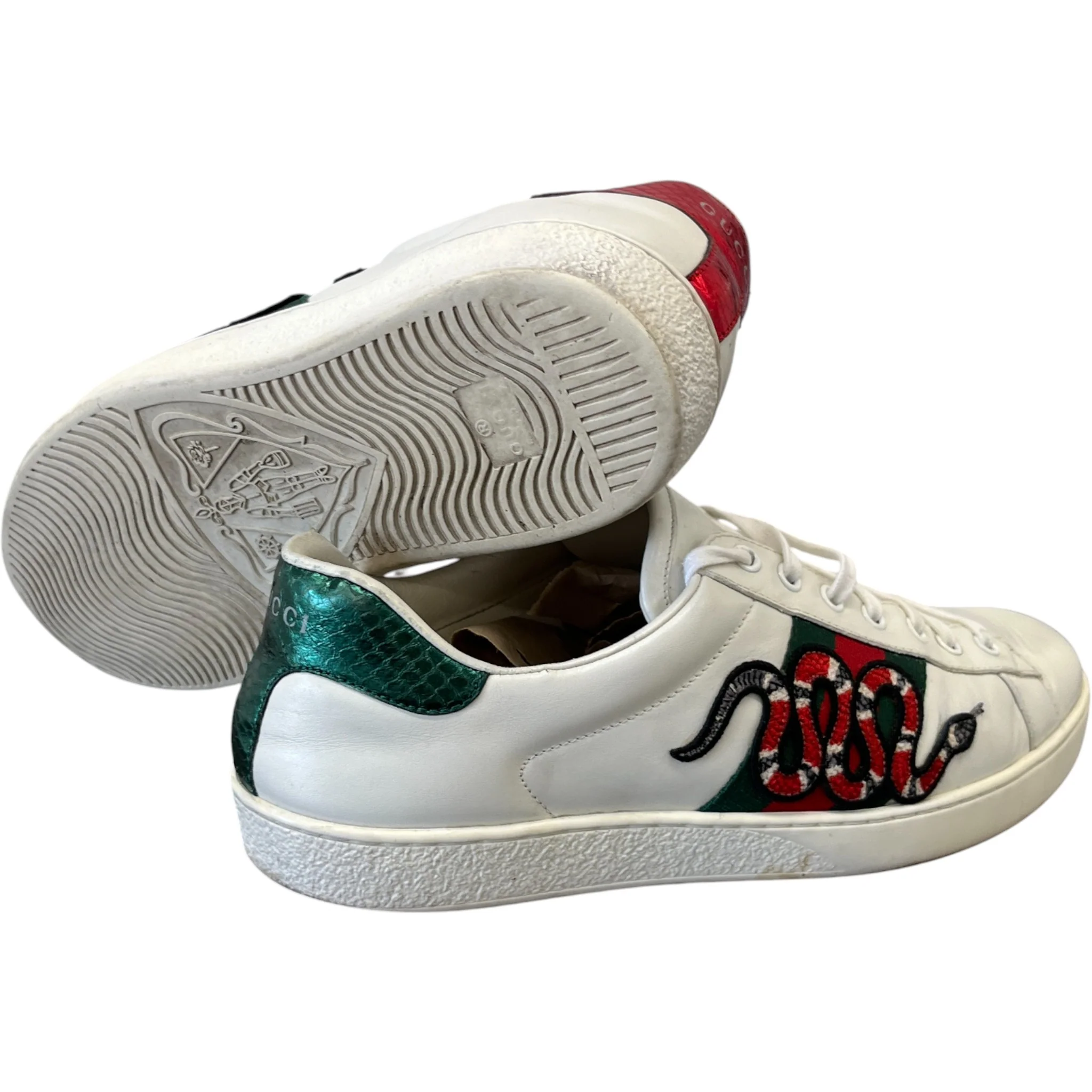 Men's Kingsnake Ace Low Trainers White Size EU 43.5 / UK 9.5 - Image 10