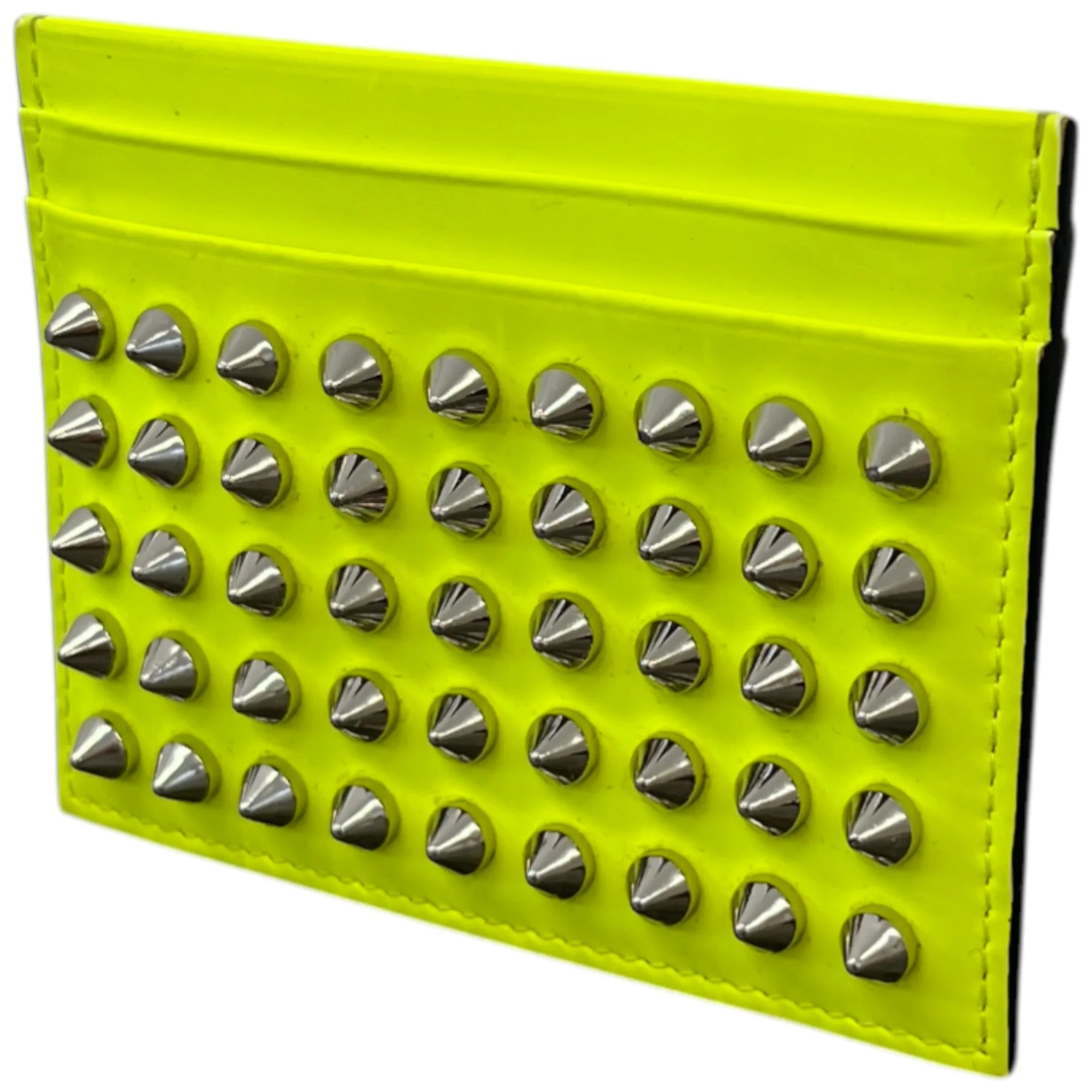 Men's Kios Spiked Card Holder Yellow - Image 4