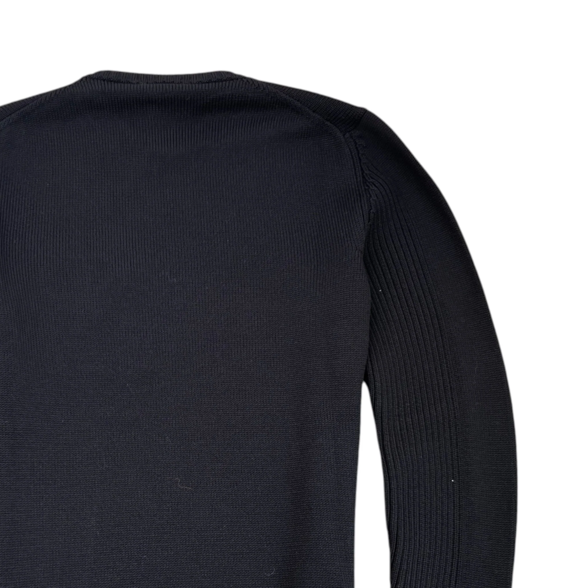 Men's Knit Plaque Logo Jumper Black Size IT 50 / UK L - Image 4