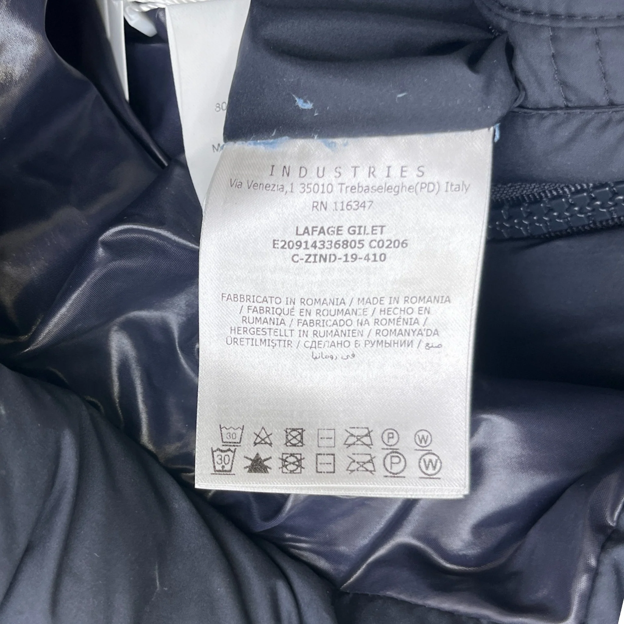 Men's Lafage Gilet Navy Size 5 / XXL - Image 7