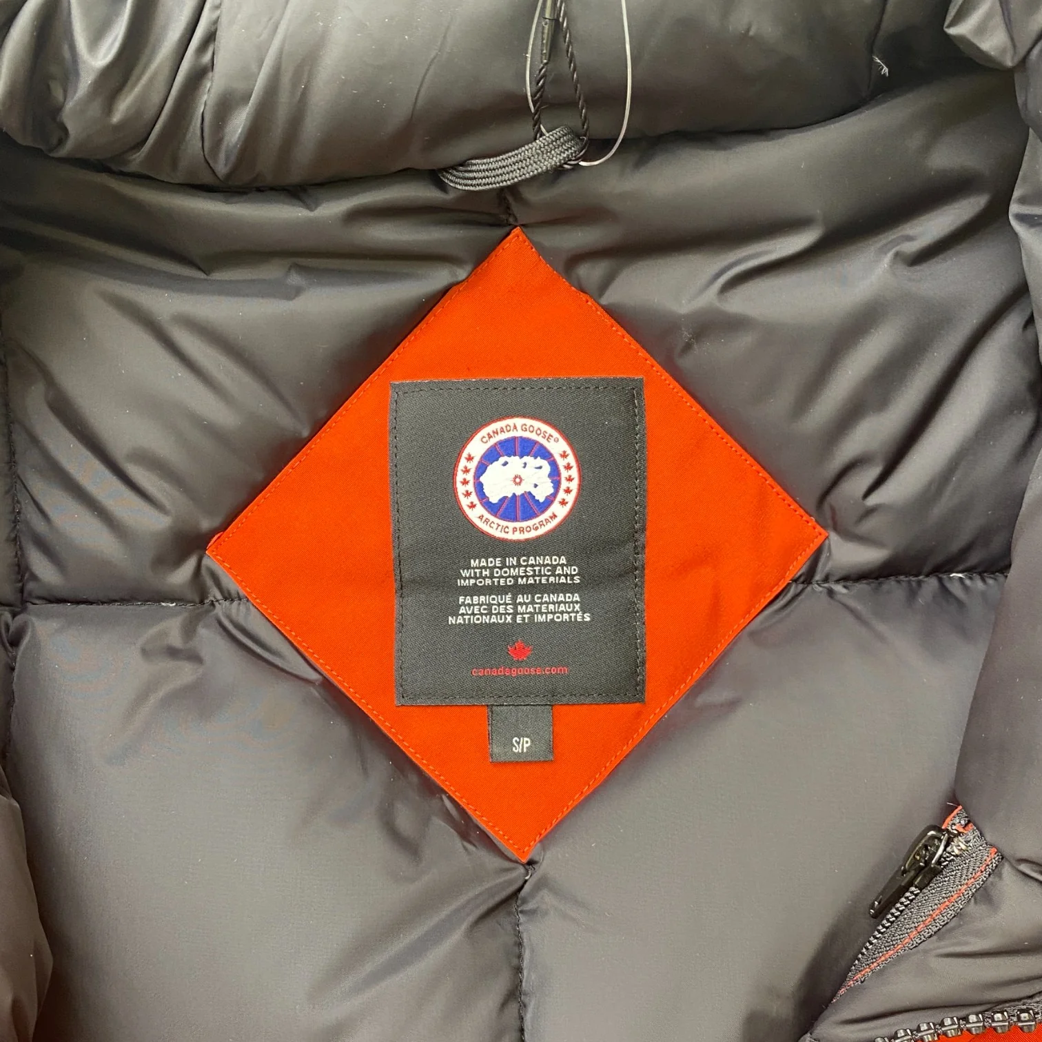 Men's Langford Parka Down Jacket Burnt Orange Size S - Image 7