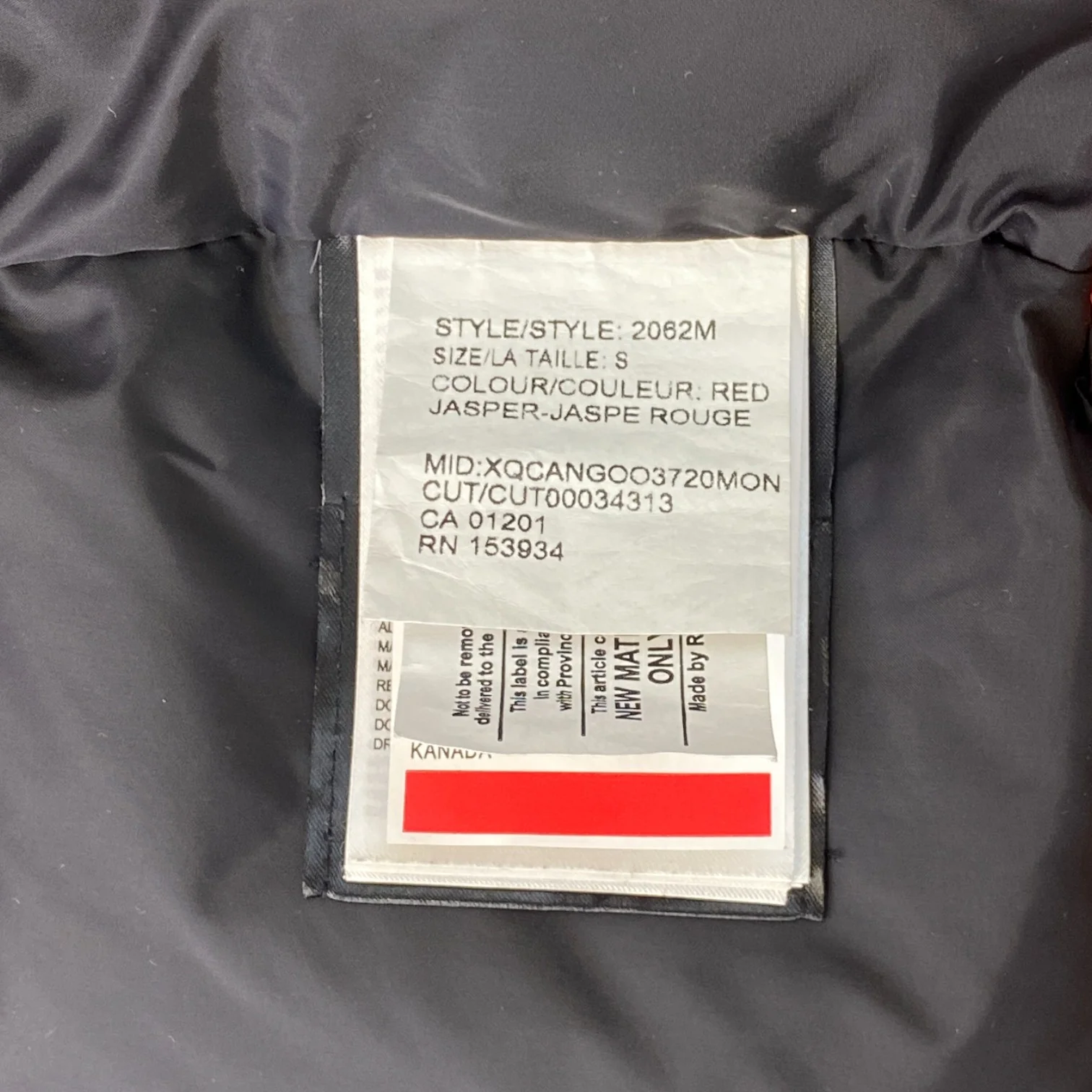 Men's Langford Parka Down Jacket Burnt Orange Size S - Image 8