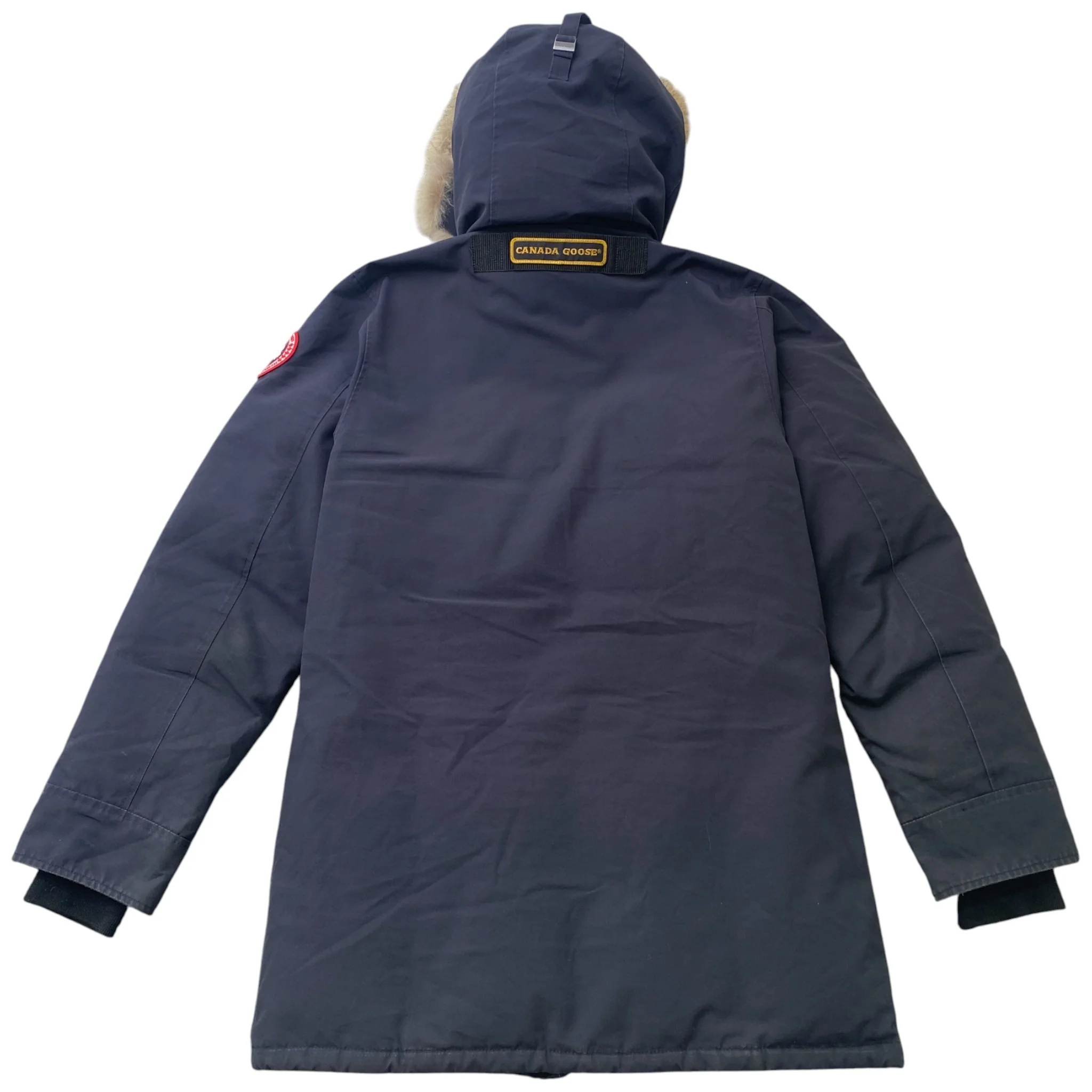 Men's Langford Parka Down Jacket Navy Size S - Image 2
