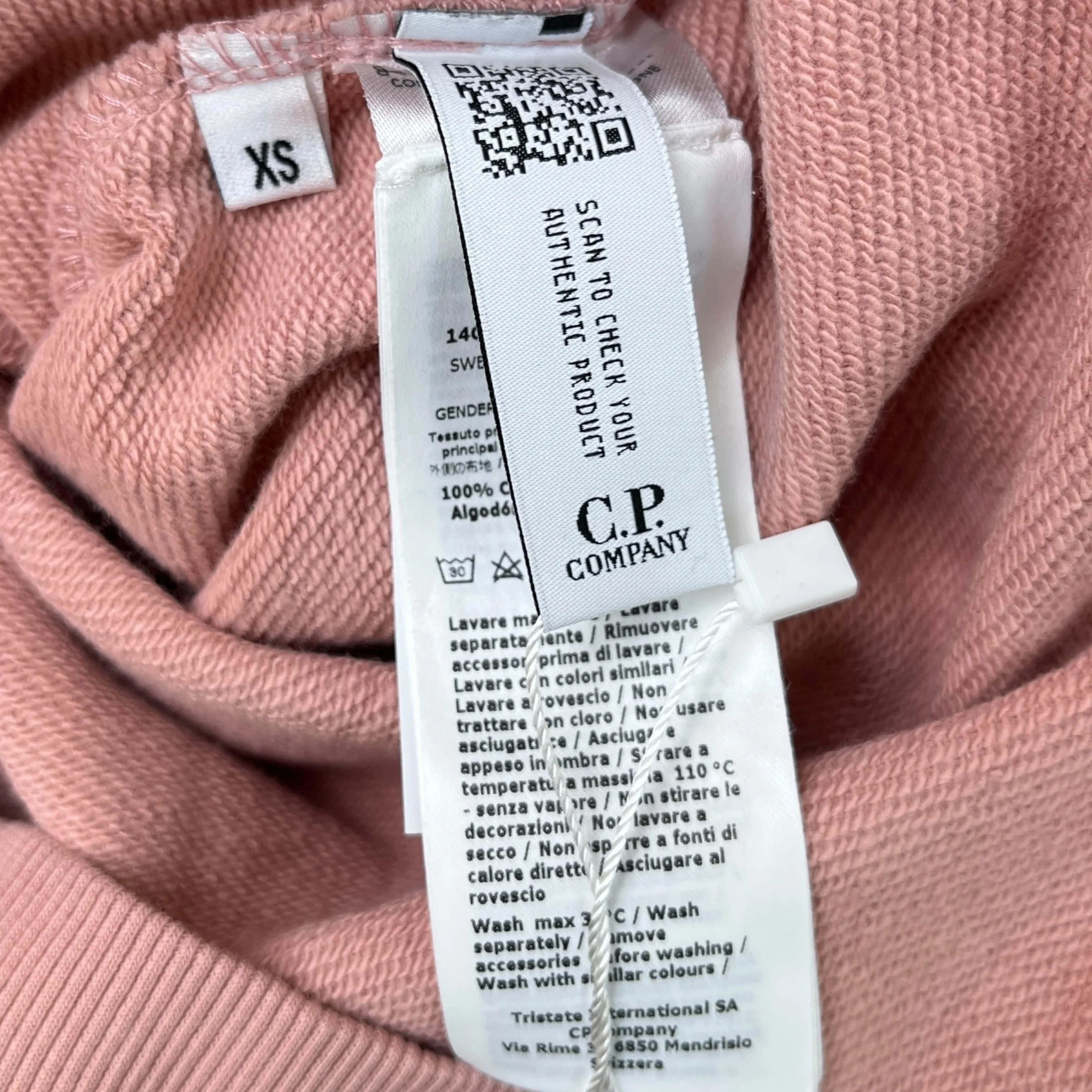 Men's Lens Hoodie Salmon Size XS - Image 6