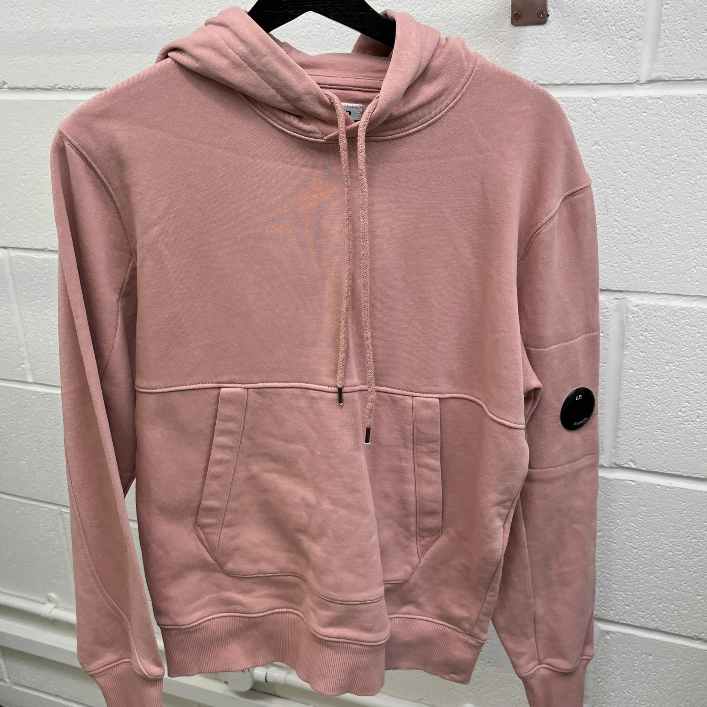 Men's Lens Hoodie Salmon Size XS - Image 8