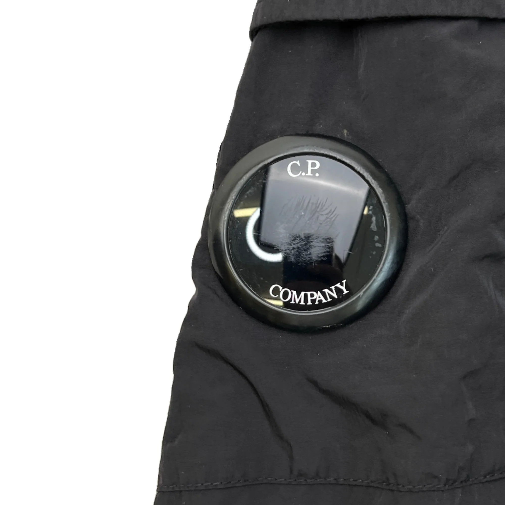 Men's Lens Logo Windbreaker Black Size S - Image 5