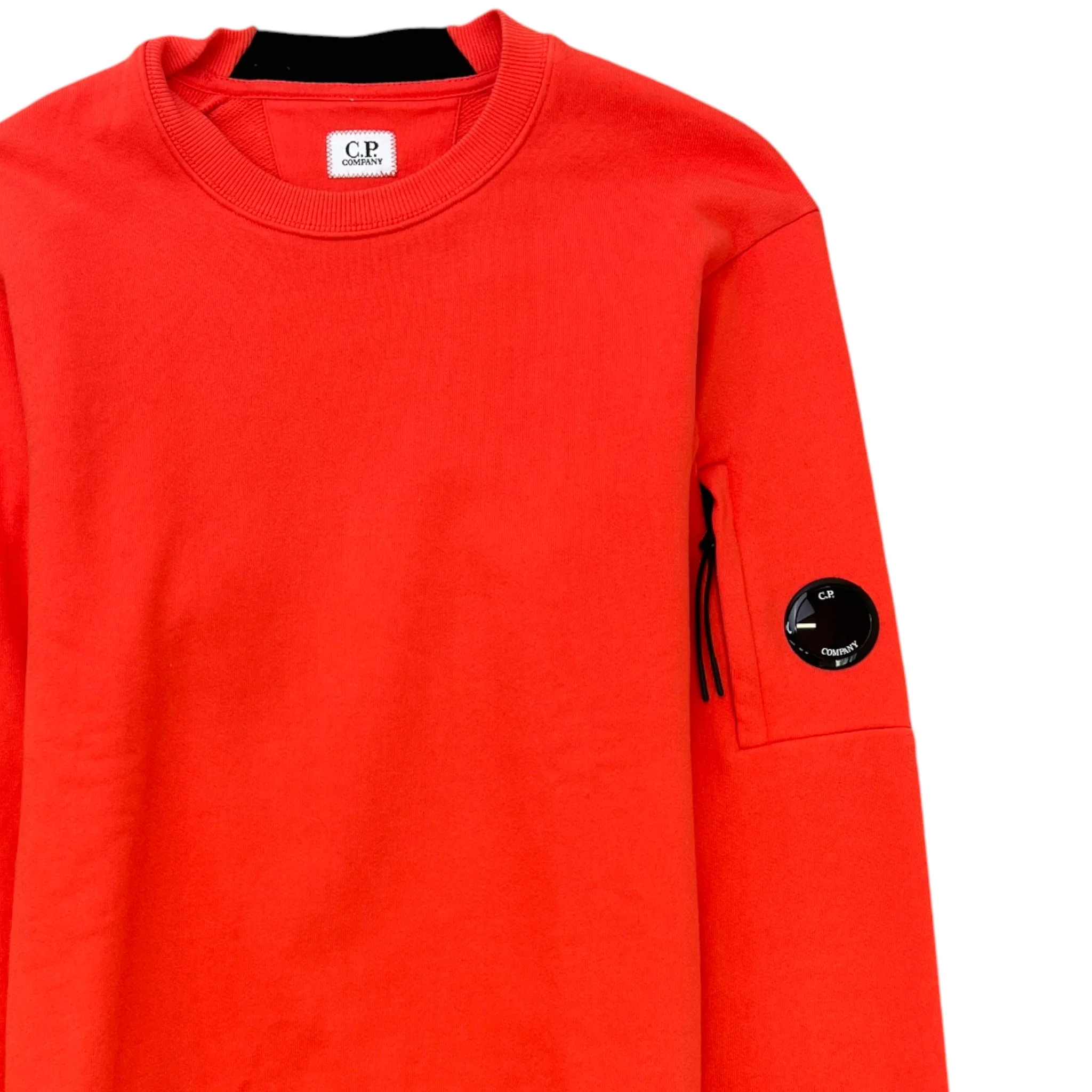 Men's Lens Sweatshirt Orange Size XS - Image 3