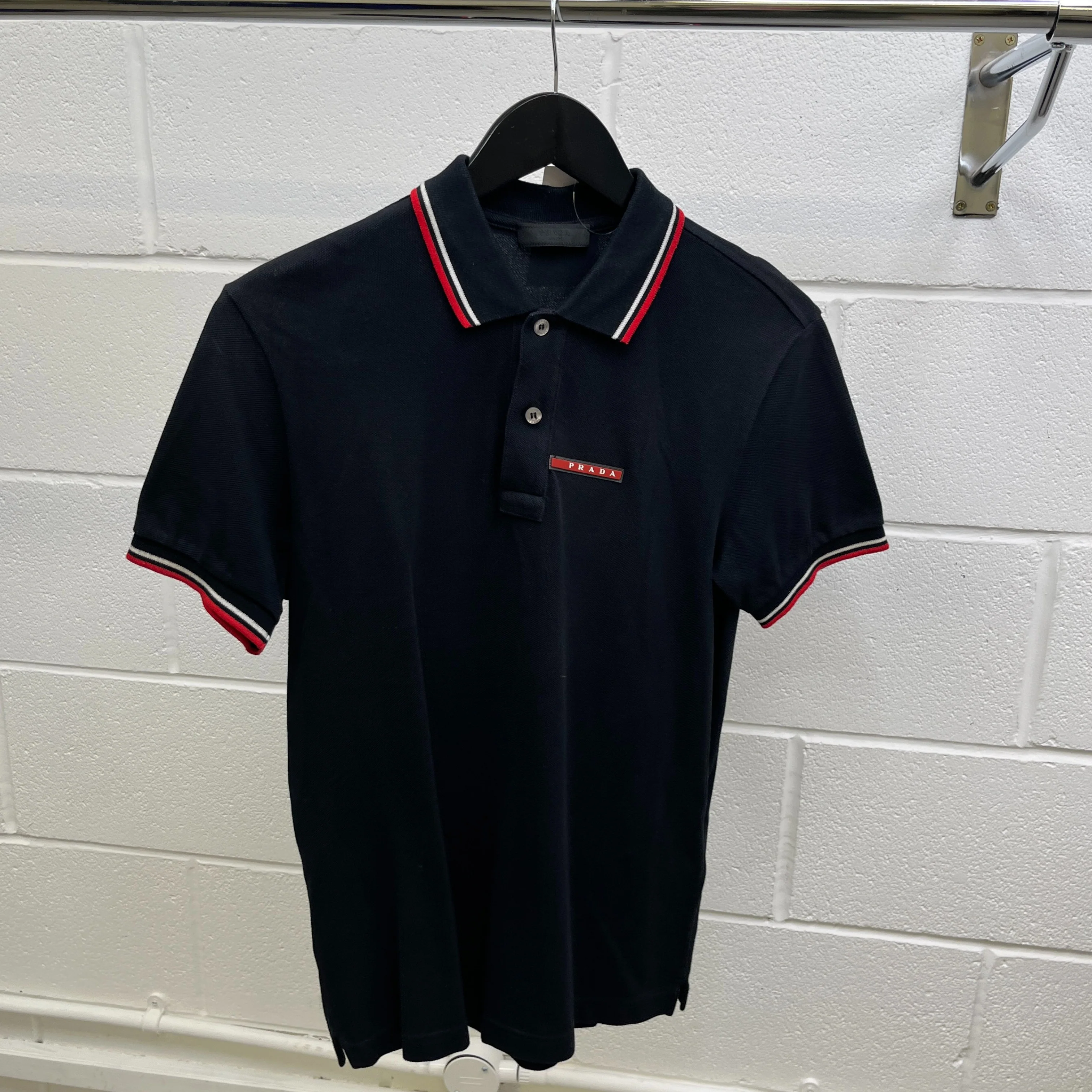 Men's Linea Rossa Polo Shirt Black Size S - Image 8