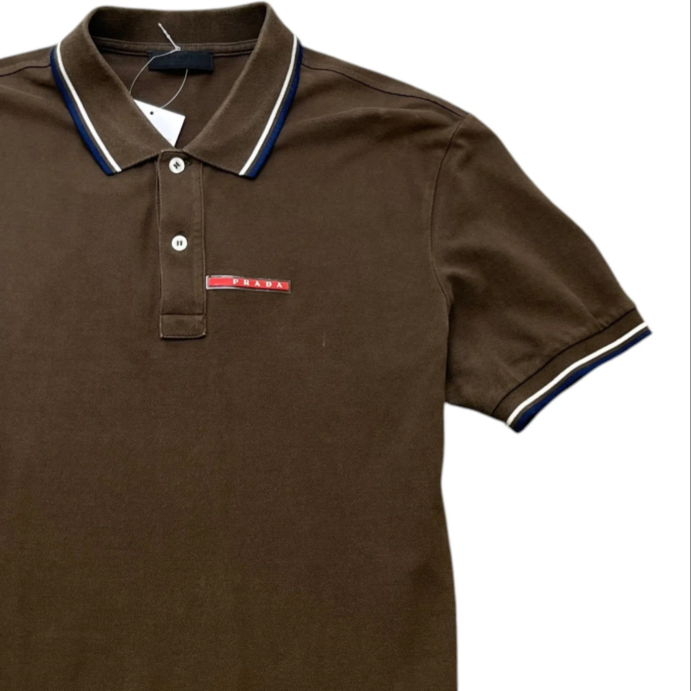 Men's Linea Rossa Polo Shirt Khaki Size XL - Image 3