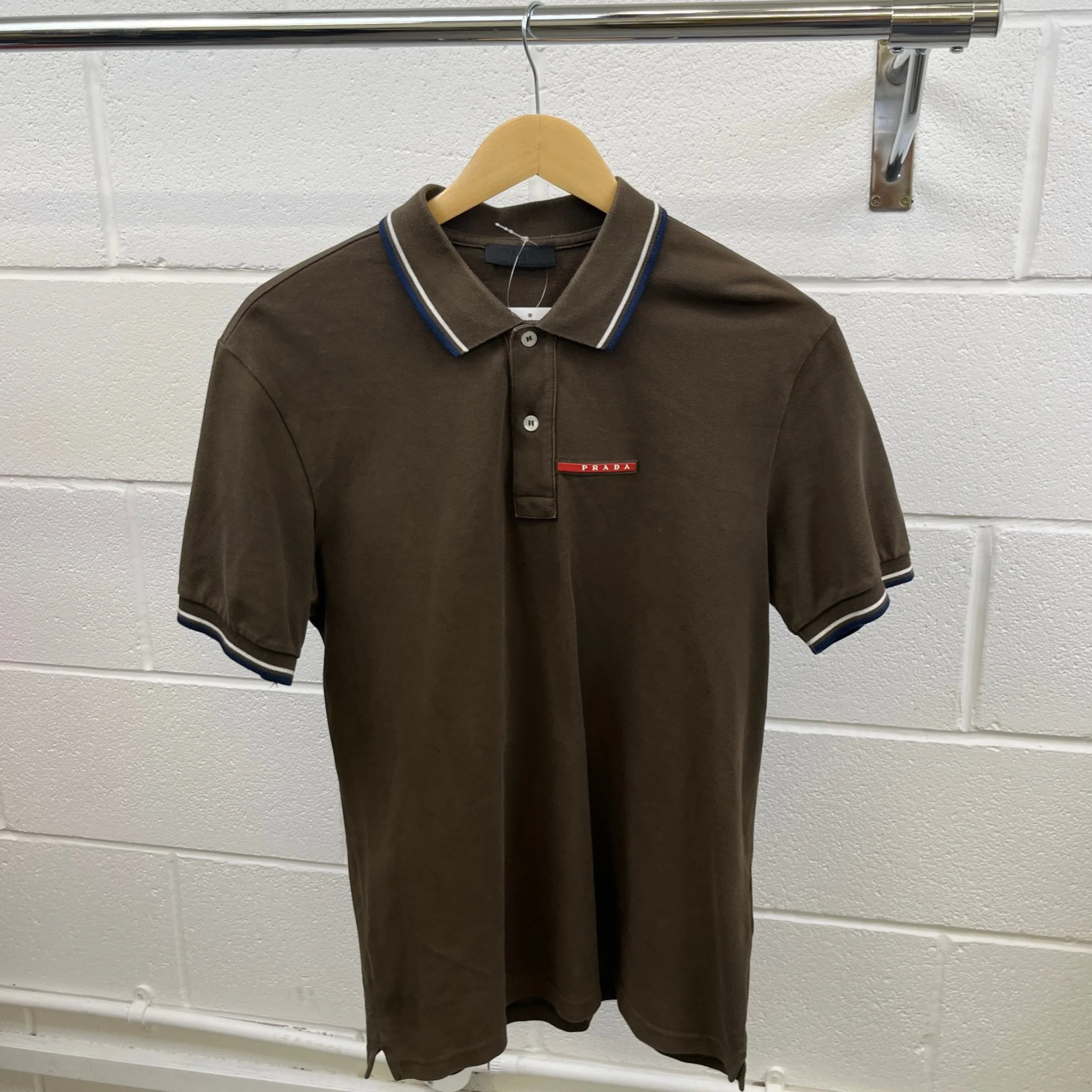 Men's Linea Rossa Polo Shirt Khaki Size XL - Image 8