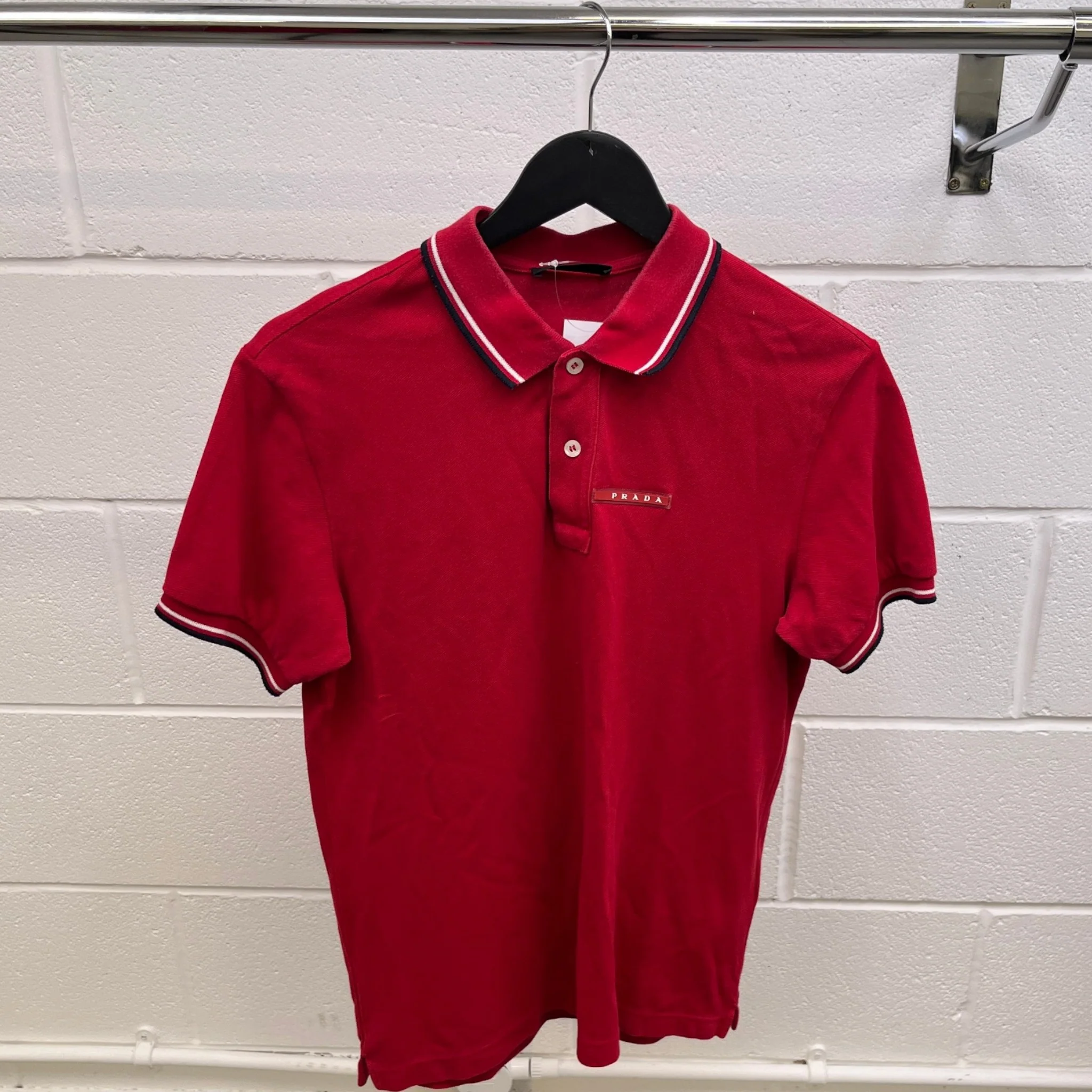 Men's Linea Rossa Polo Shirt Red Size M - Image 8
