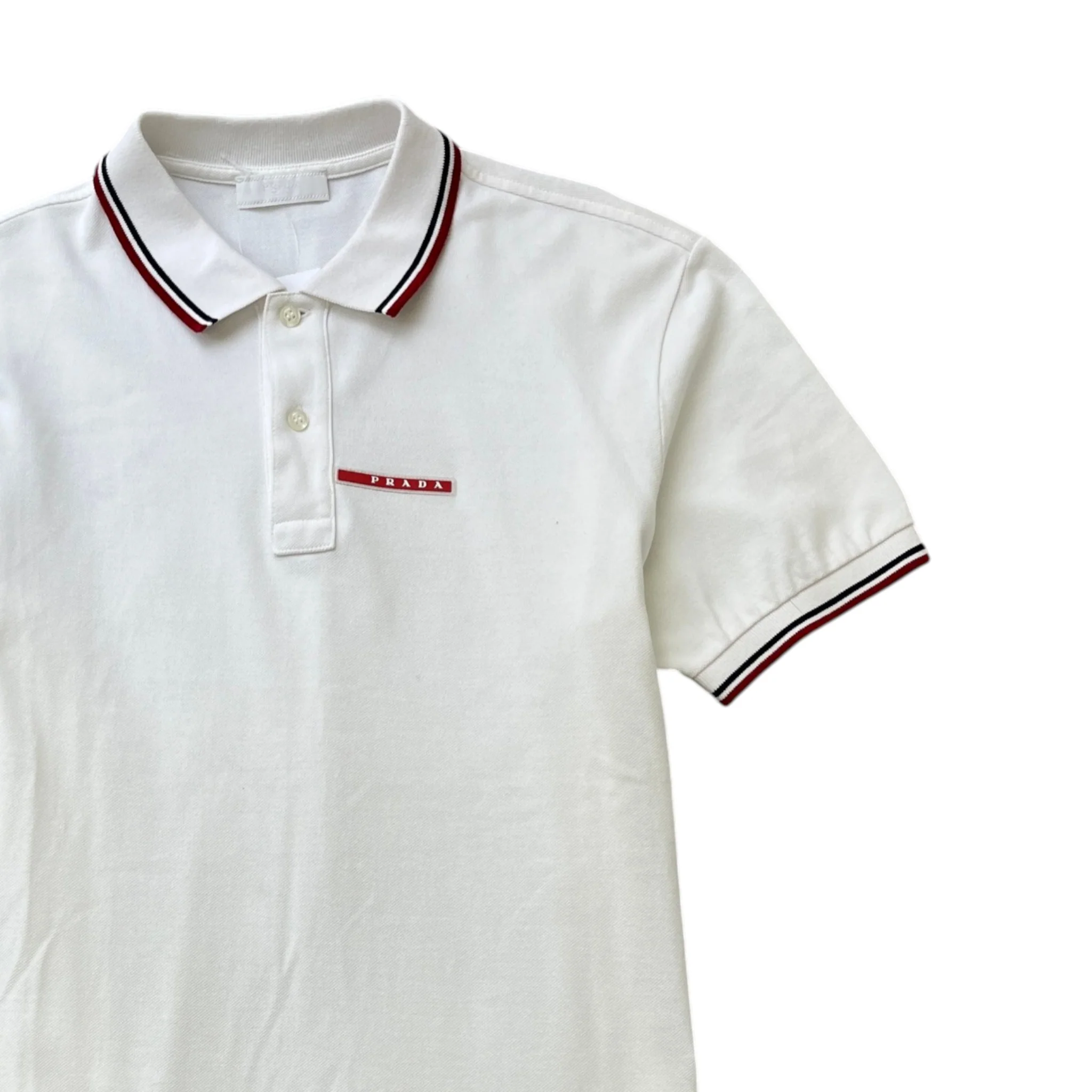 Men's Linea Rossa Polo Shirt White Size L - Image 3