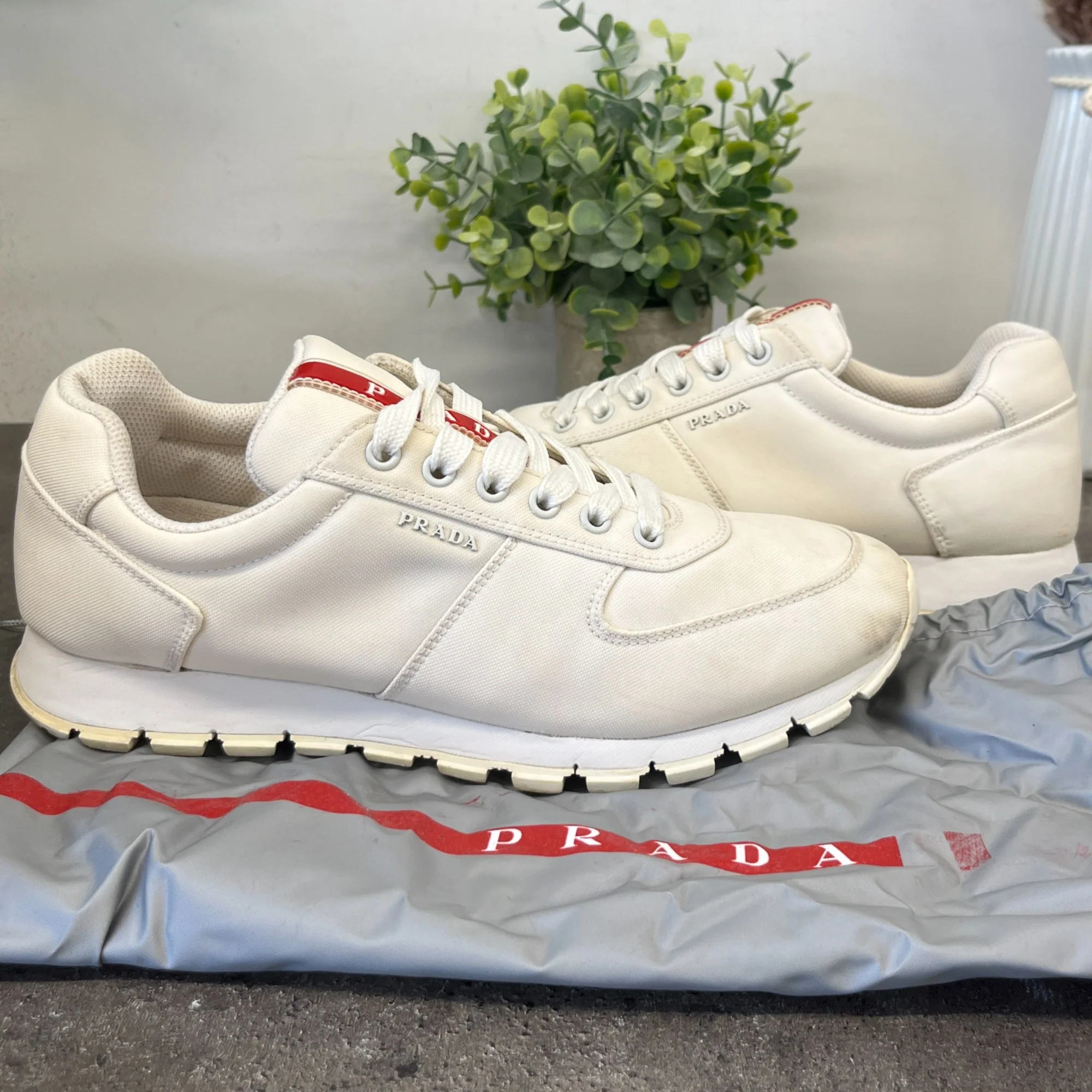 Men's Linear Rosa Low Trainers White Size EU 40.5 / UK 6.5 - Image 15