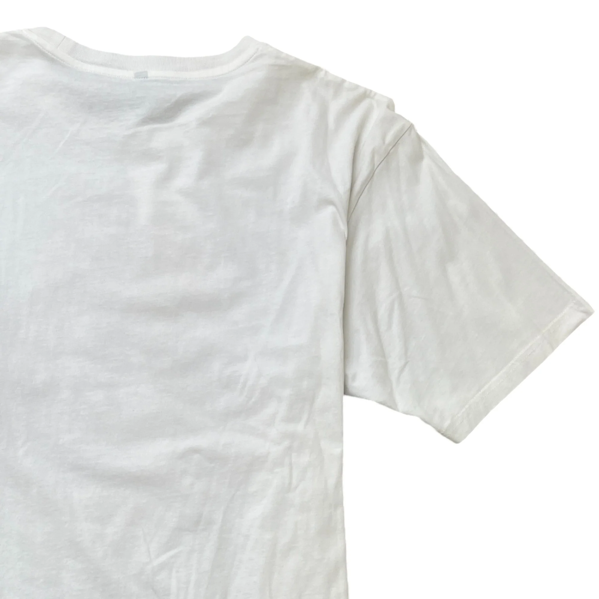 Men's Lions Head Logo Print T-Shirt White Size M - Image 4