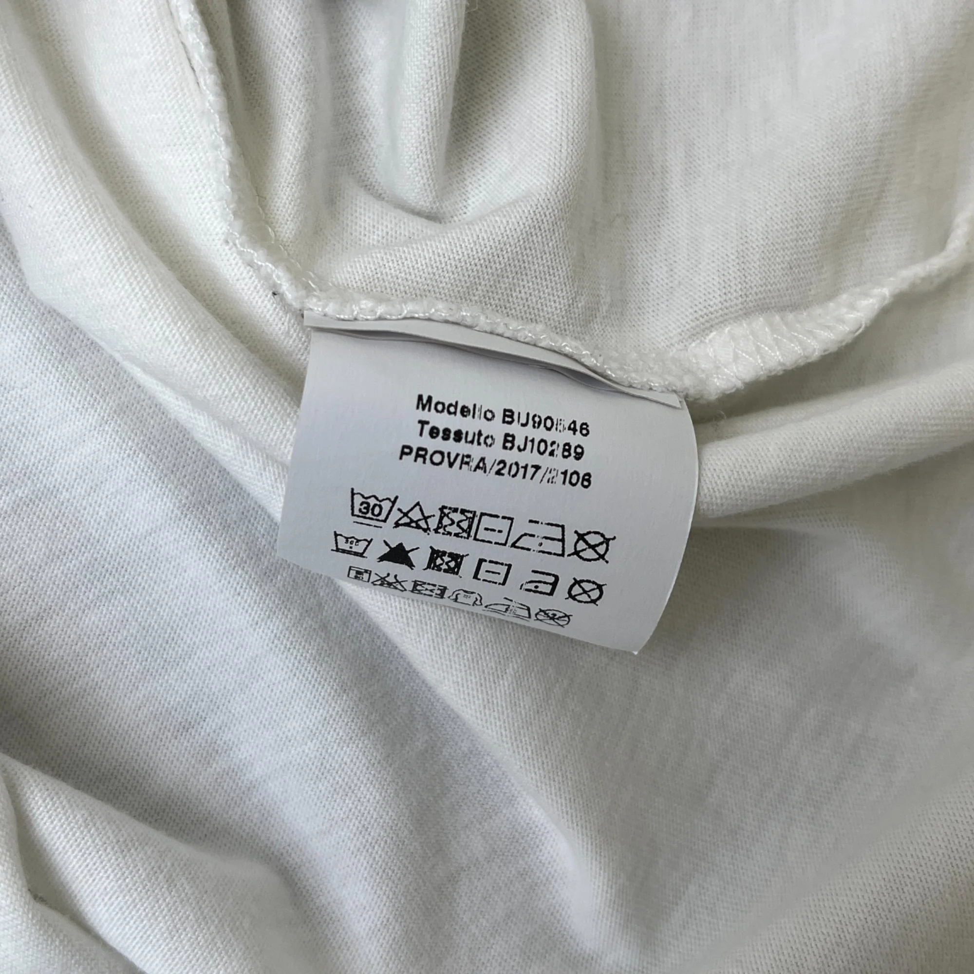 Men's Lions Head Logo Print T-Shirt White Size M - Image 6
